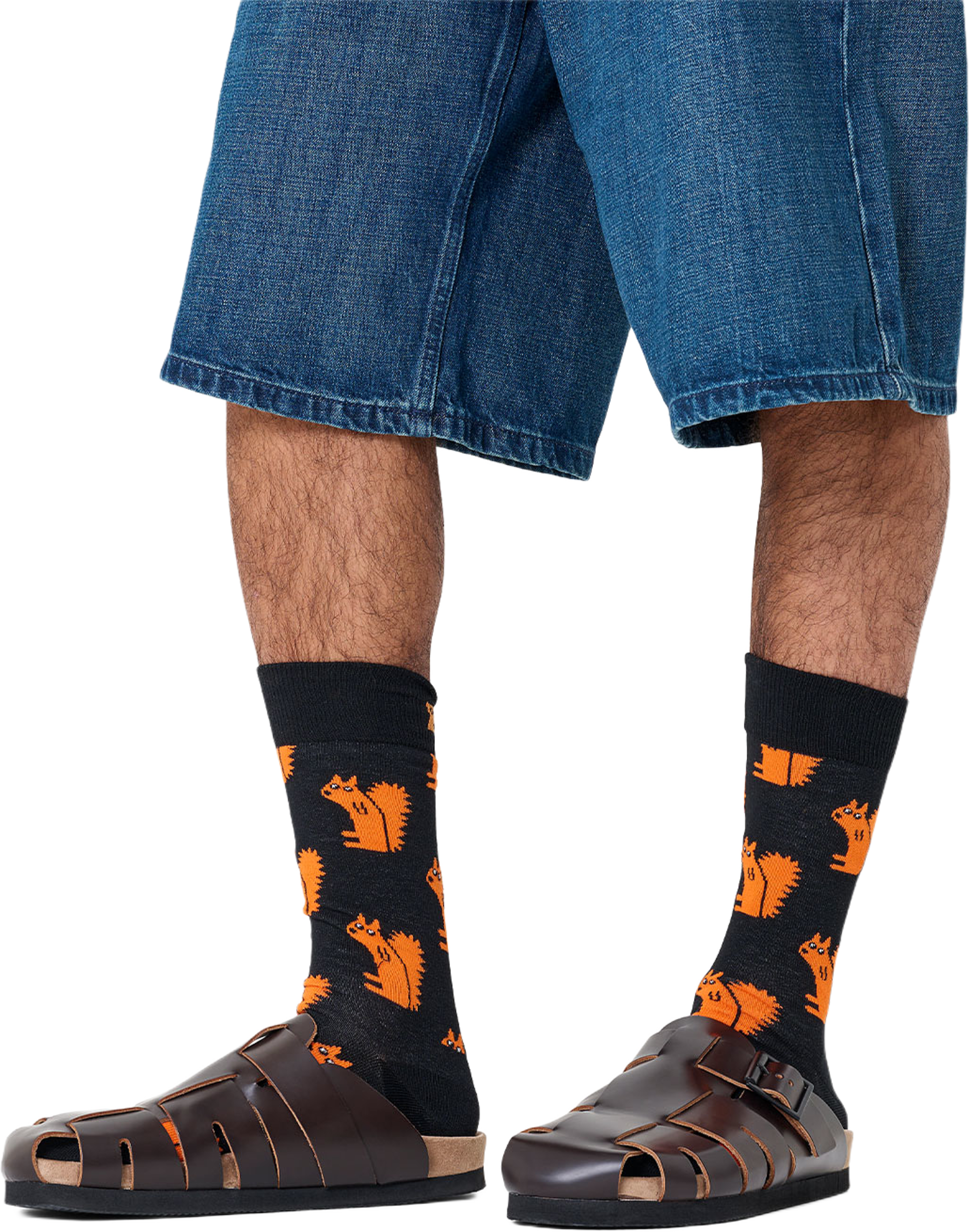 Squirrel Sock, från Happy Socks, i färgen Black. Klicka för att öppna bilden i stort format