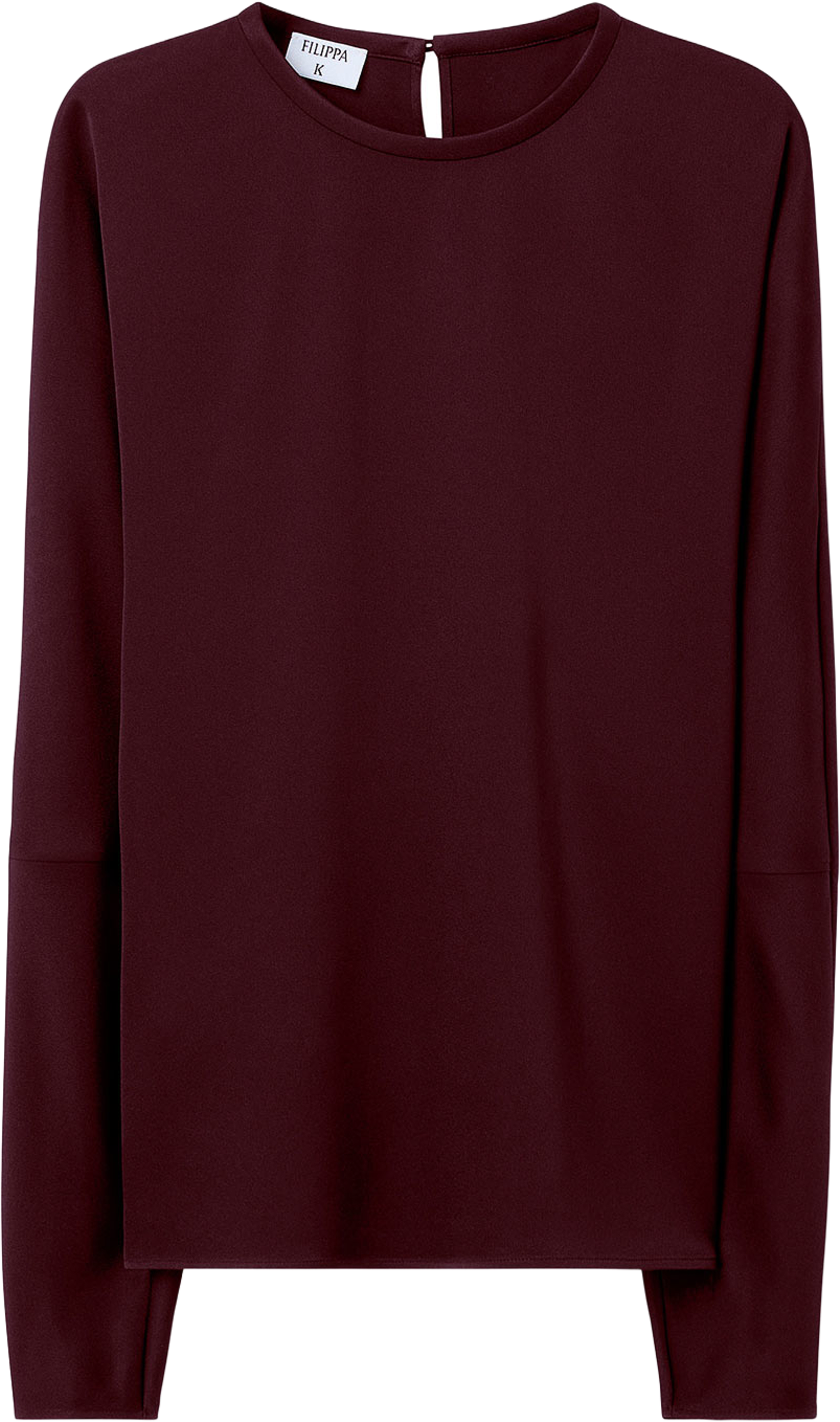 Batwing Top, från Filippa K, i färgen Dark Burgundy. Klicka för att öppna bilden i stort format