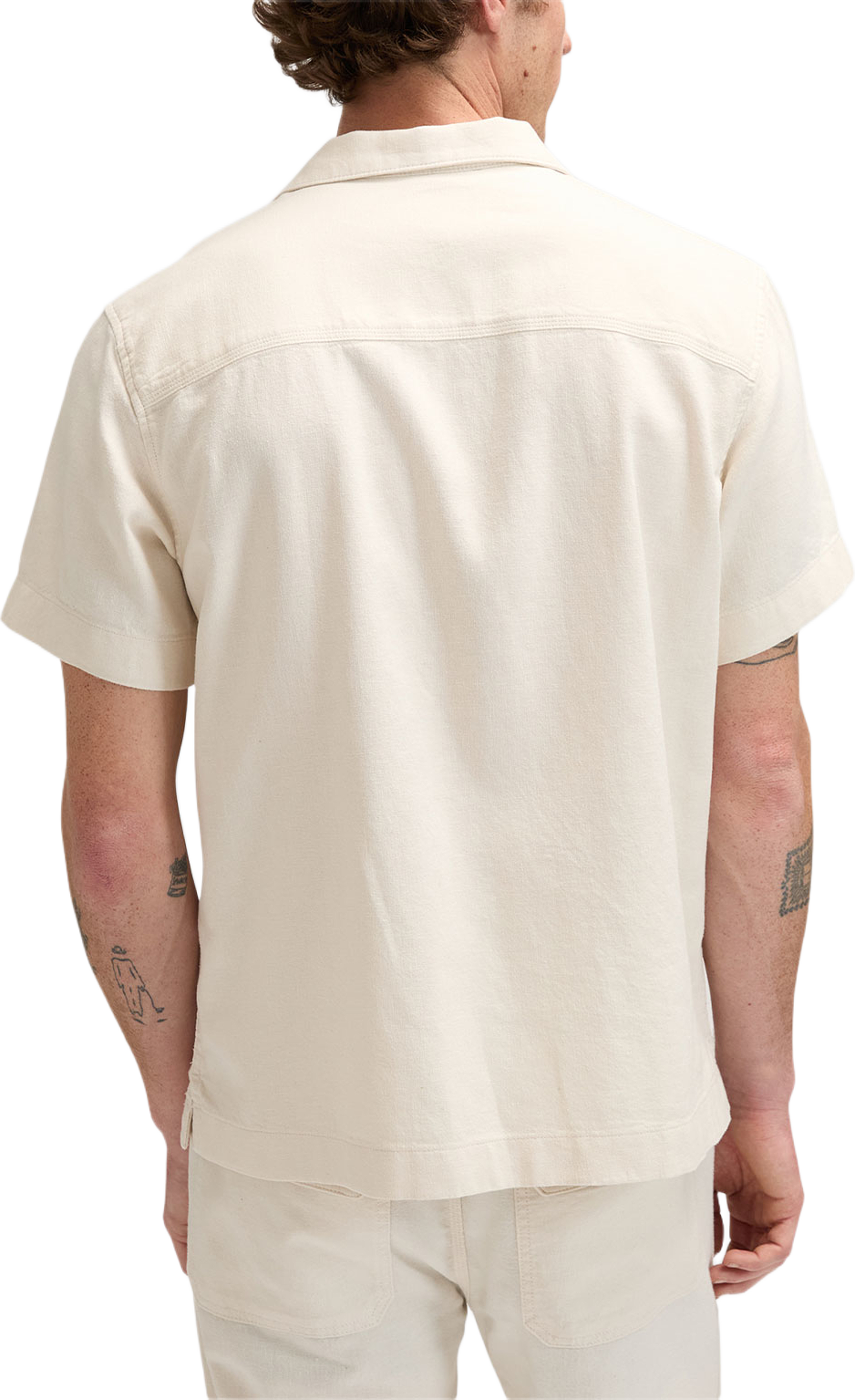 Ss Utility Camp Shirt, från Lee, i färgen Natural. Klicka för att öppna bilden i stort format