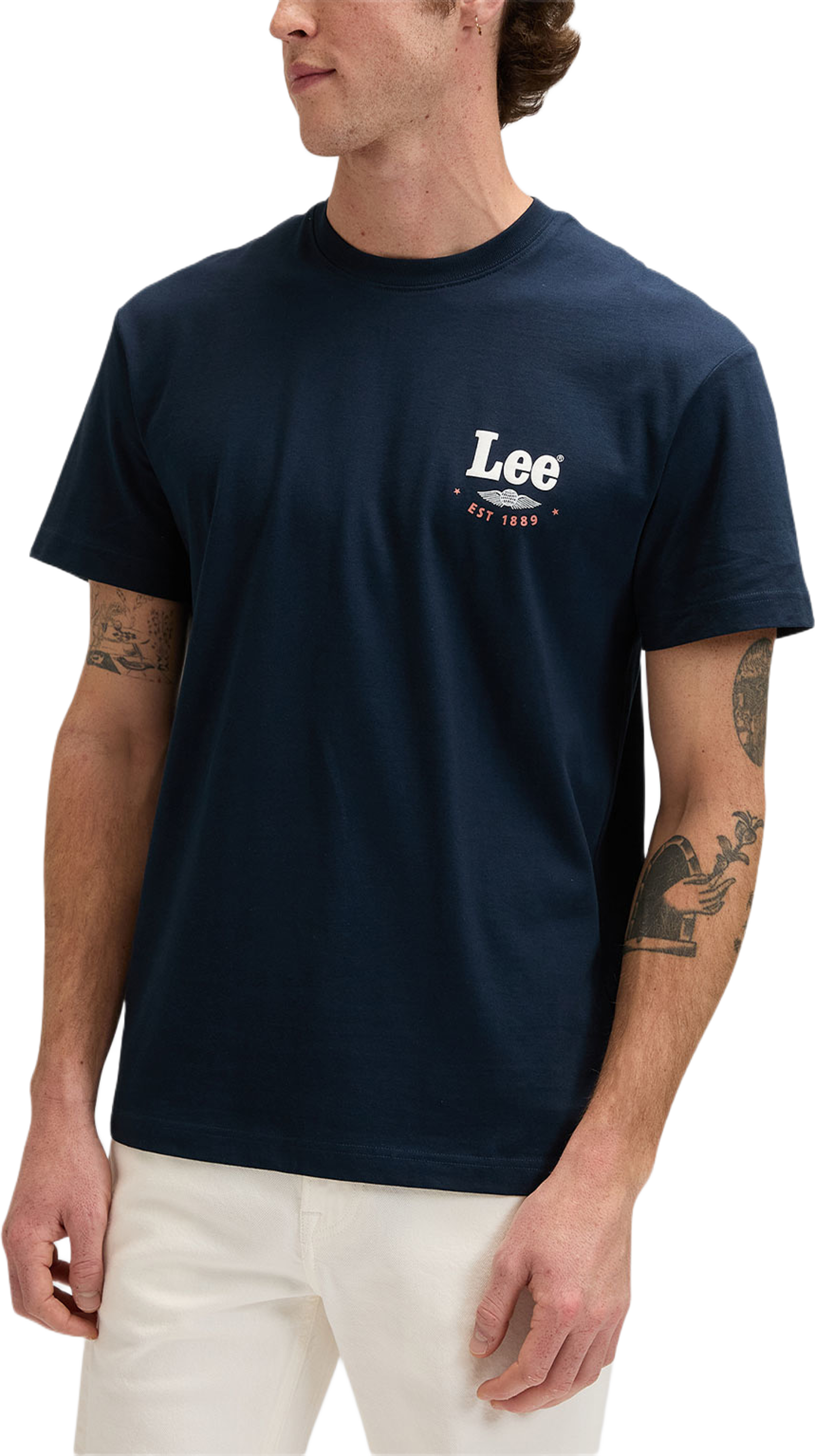 Stamp Lee Tee, från Lee, i färgen Rivet Navy. Klicka för att öppna bilden i stort format