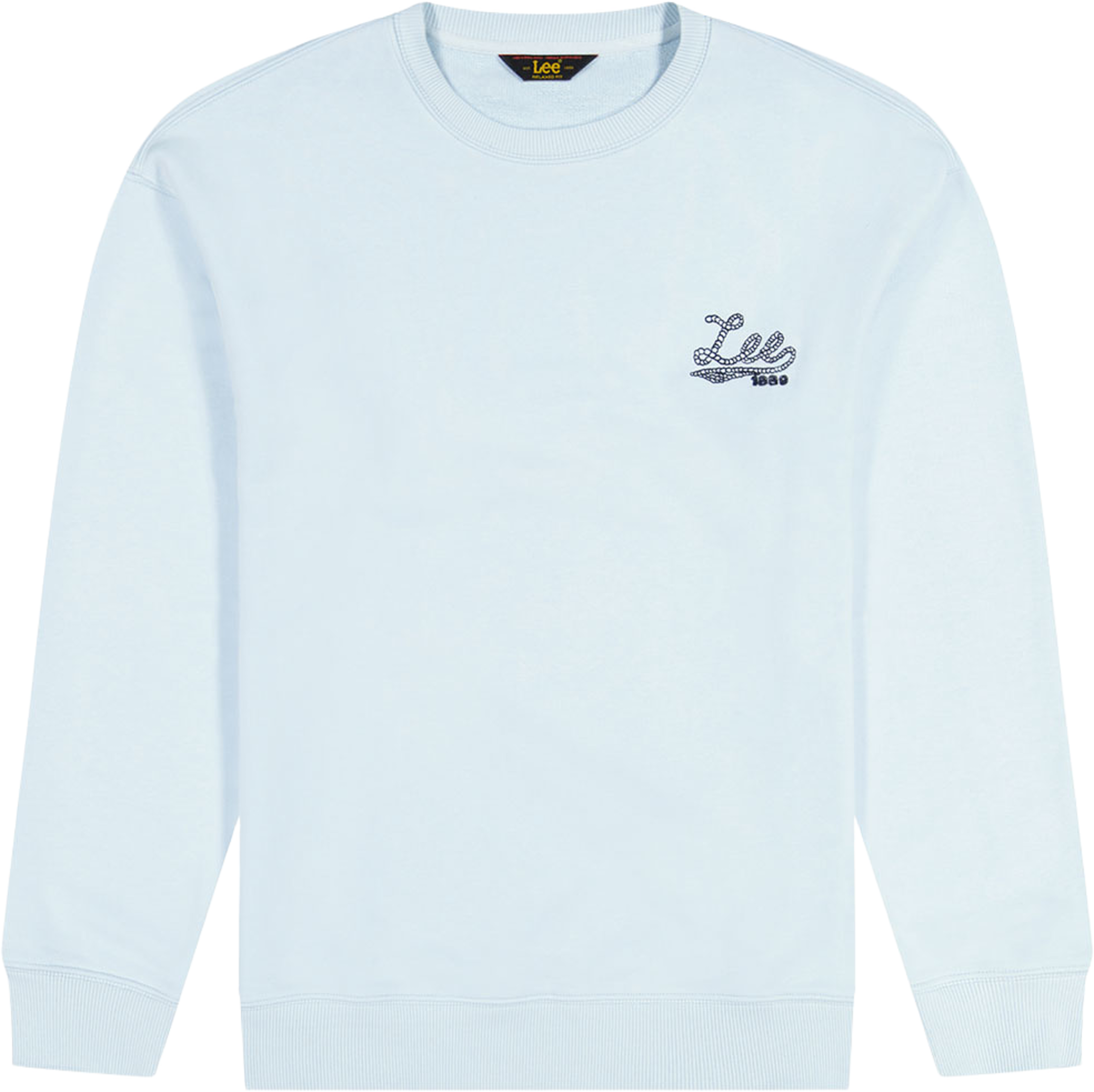 Lee Stitch Crew, från Lee, i färgen Beau Blue. Klicka för att öppna bilden i stort format