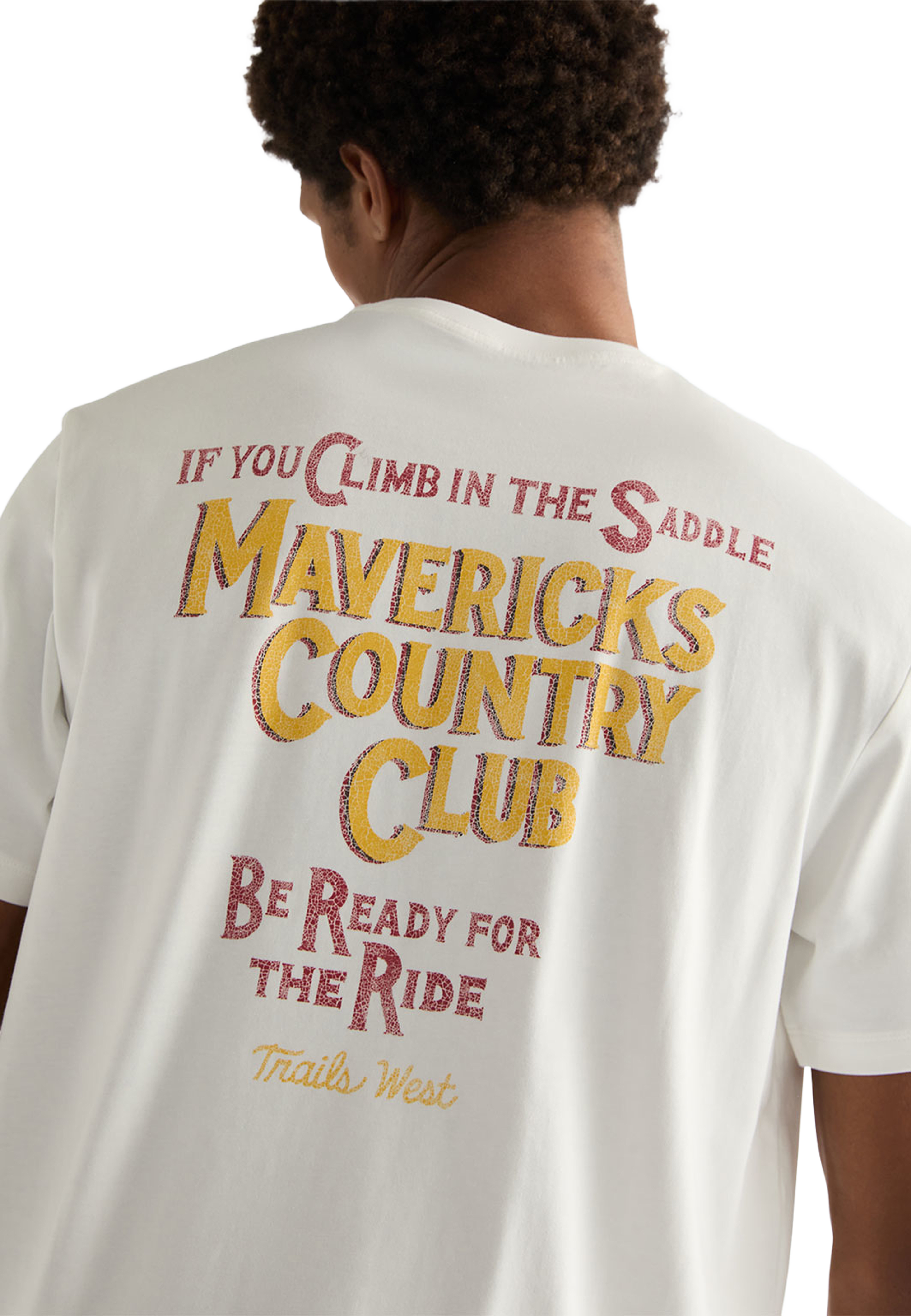 Graphic Tee, från Wrangler, i färgen Worn White. Klicka för att öppna bilden i stort format