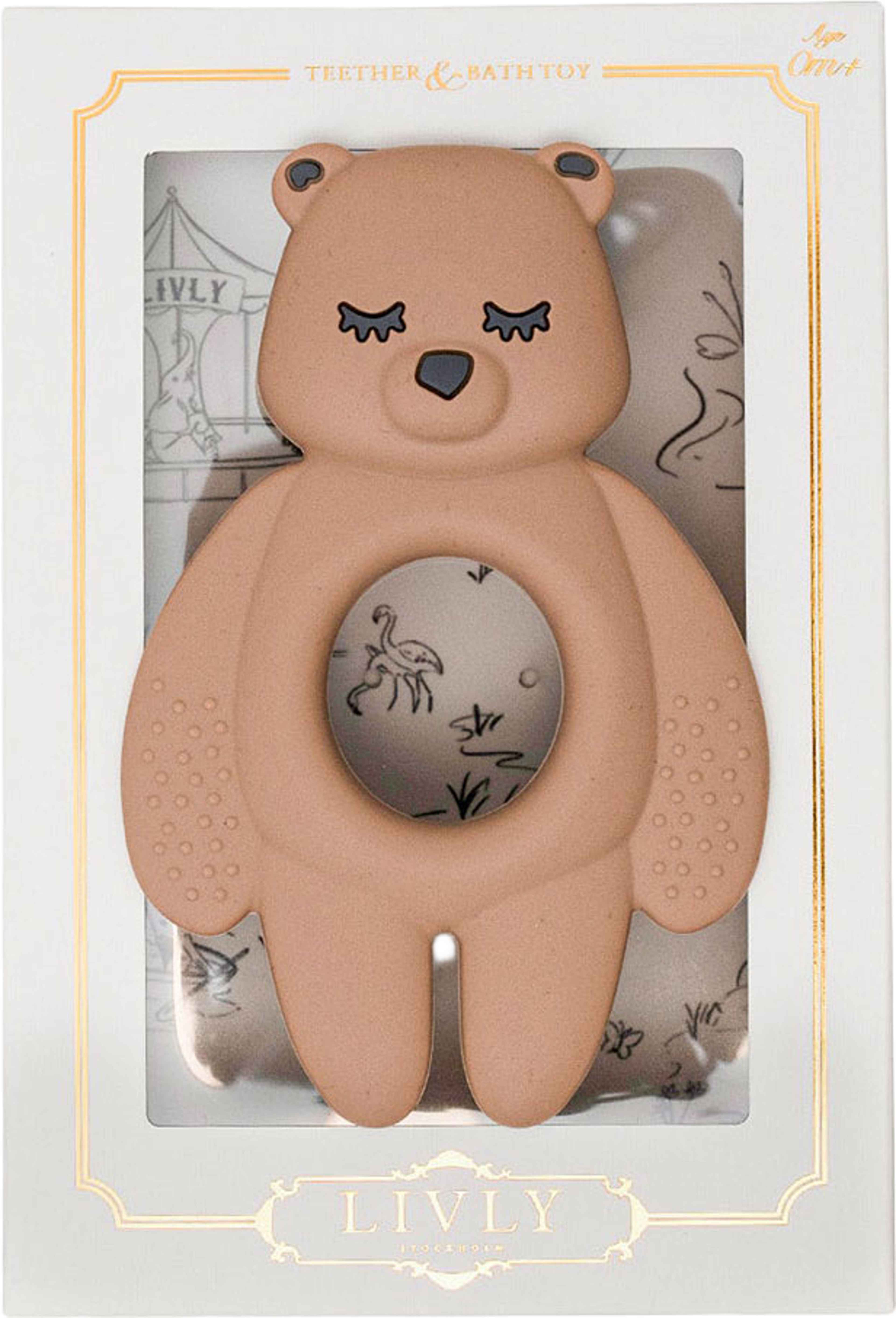 Bear Teether, från Livly, i färgen Brown. Klicka för att öppna bilden i stort format