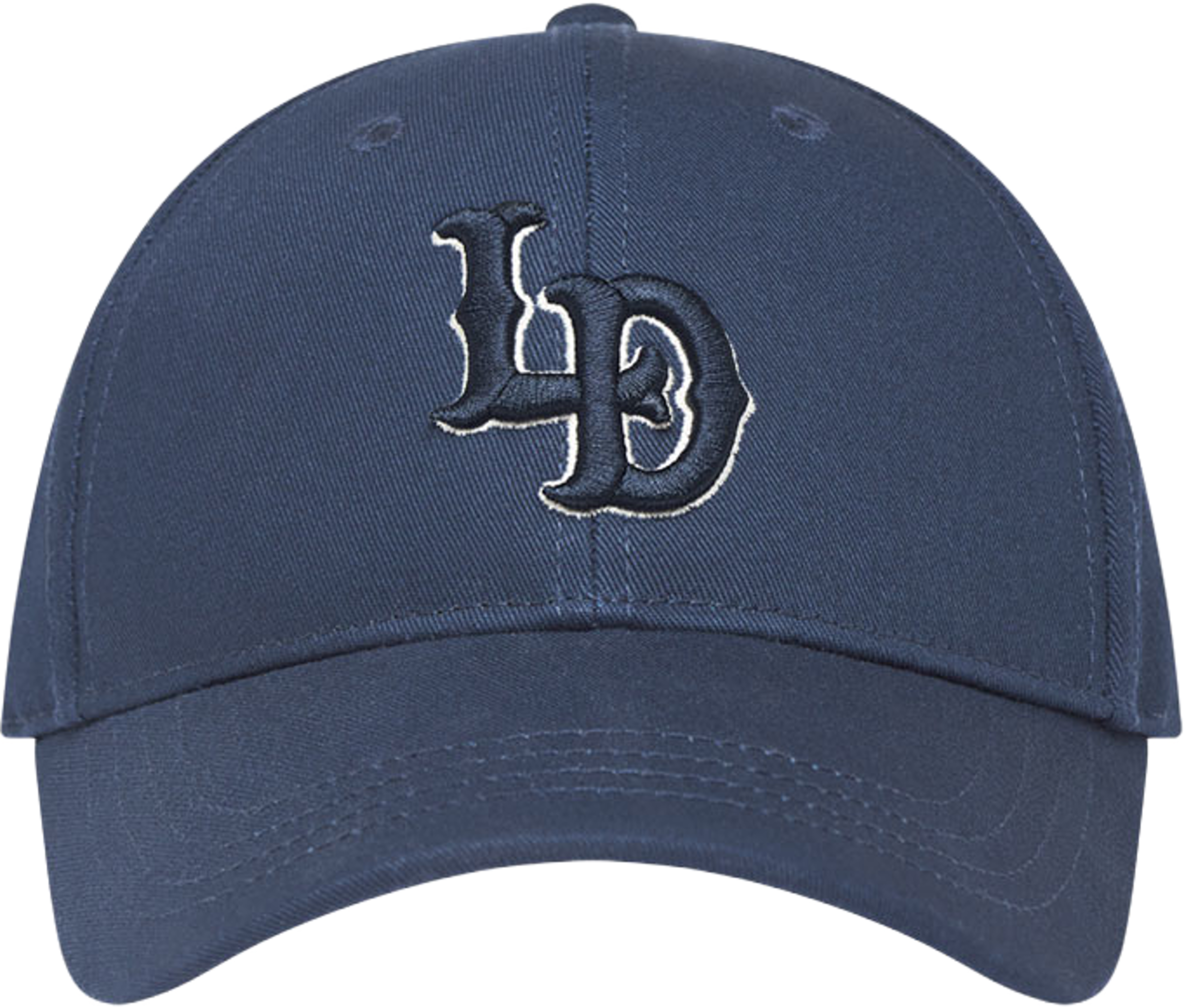 LD Logo Baseball Cap, från LES DEUX, i färgen Dark Navy Blue. Klicka för att öppna bilden i stort format