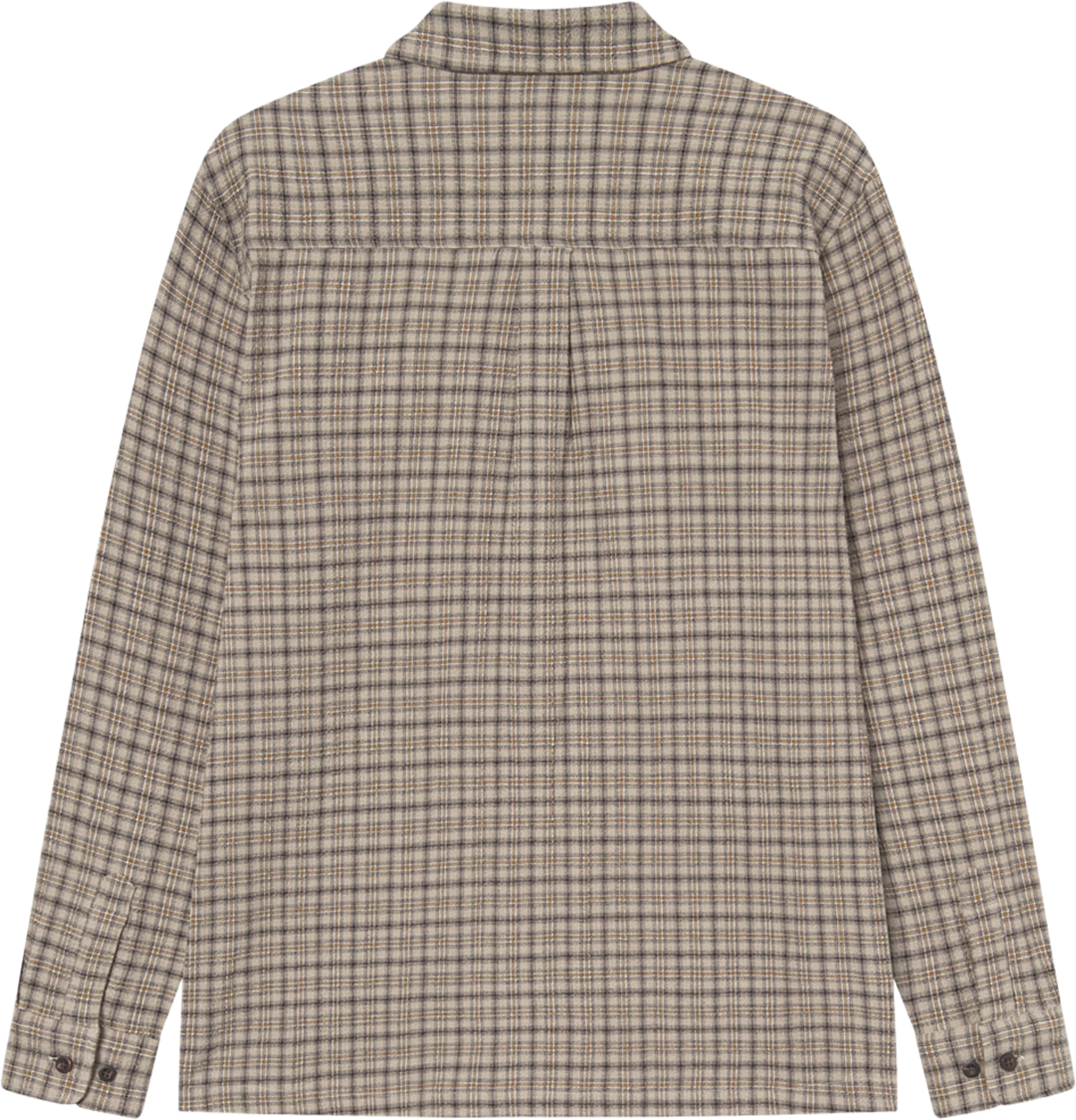 John Check Shirt, från LES DEUX, i färgen Dark Sand. Klicka för att öppna bilden i stort format