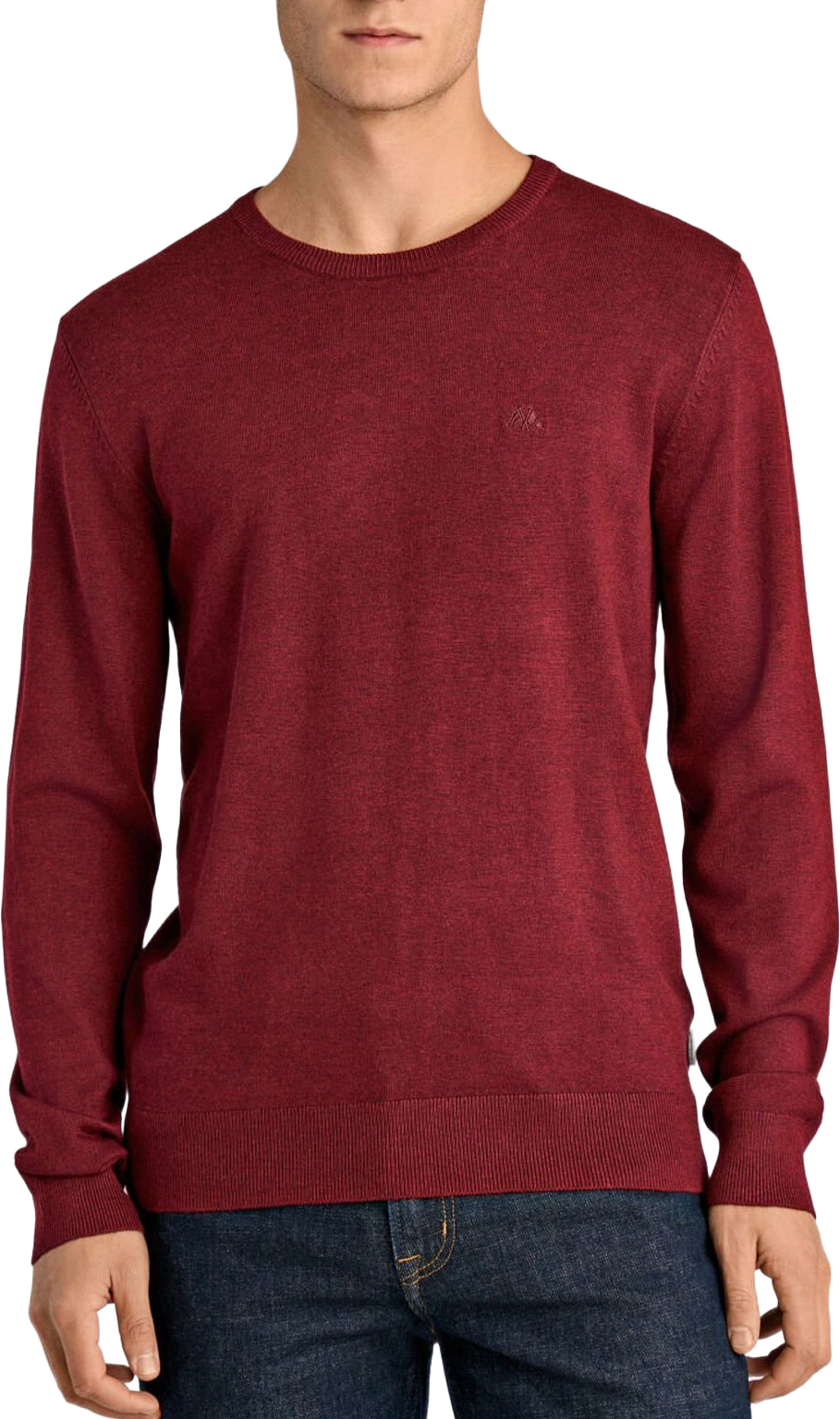 Lindbergh Ecovero L/S o-neck knit Knit, från Lindbergh, i färgen Cherry Mel. Klicka för att öppna bilden i stort format