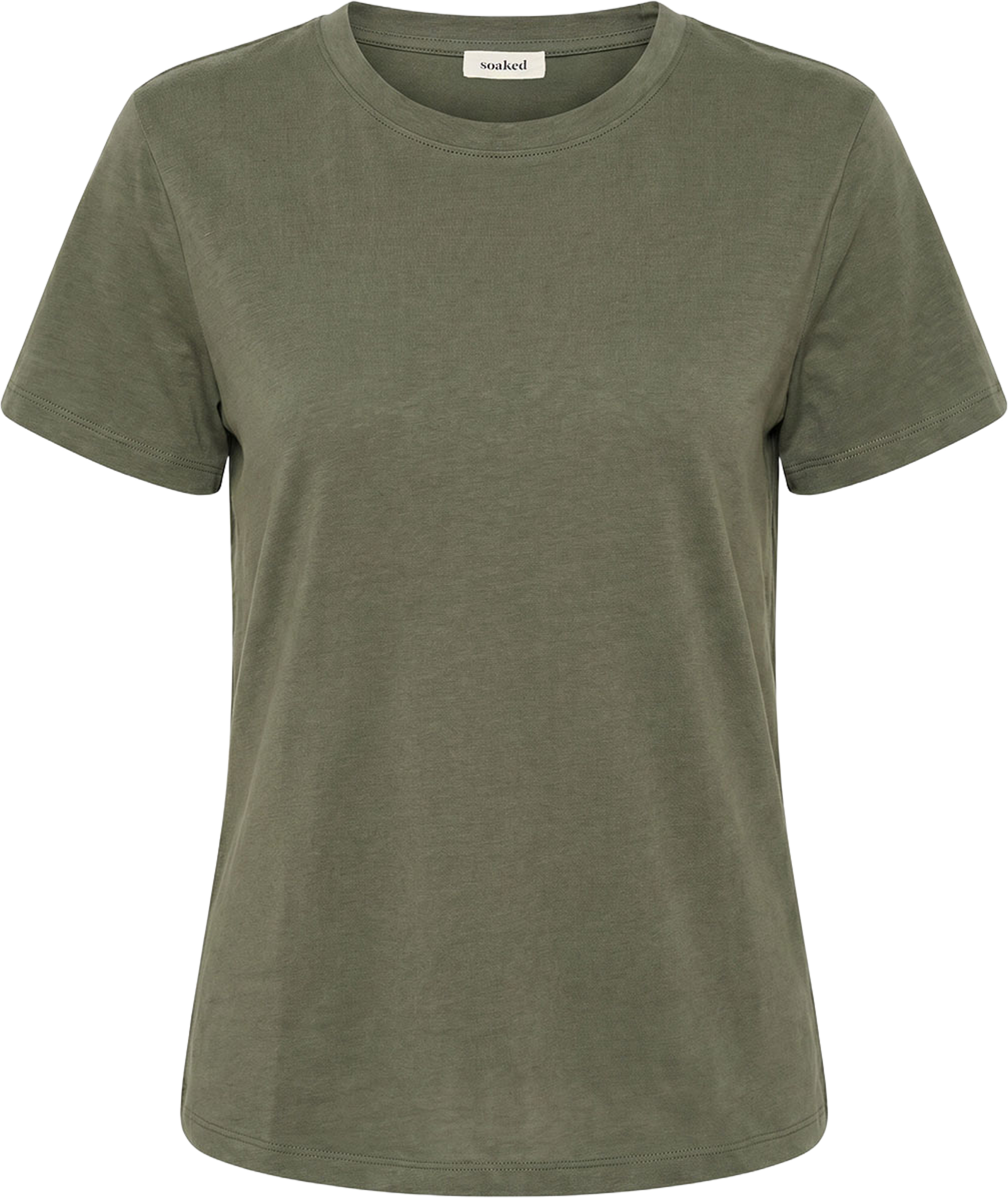 SLColumbine Crew-Neck T-Shirt, från Soaked In Luxury, i färgen Agave Green. Klicka för att öppna bilden i stort format