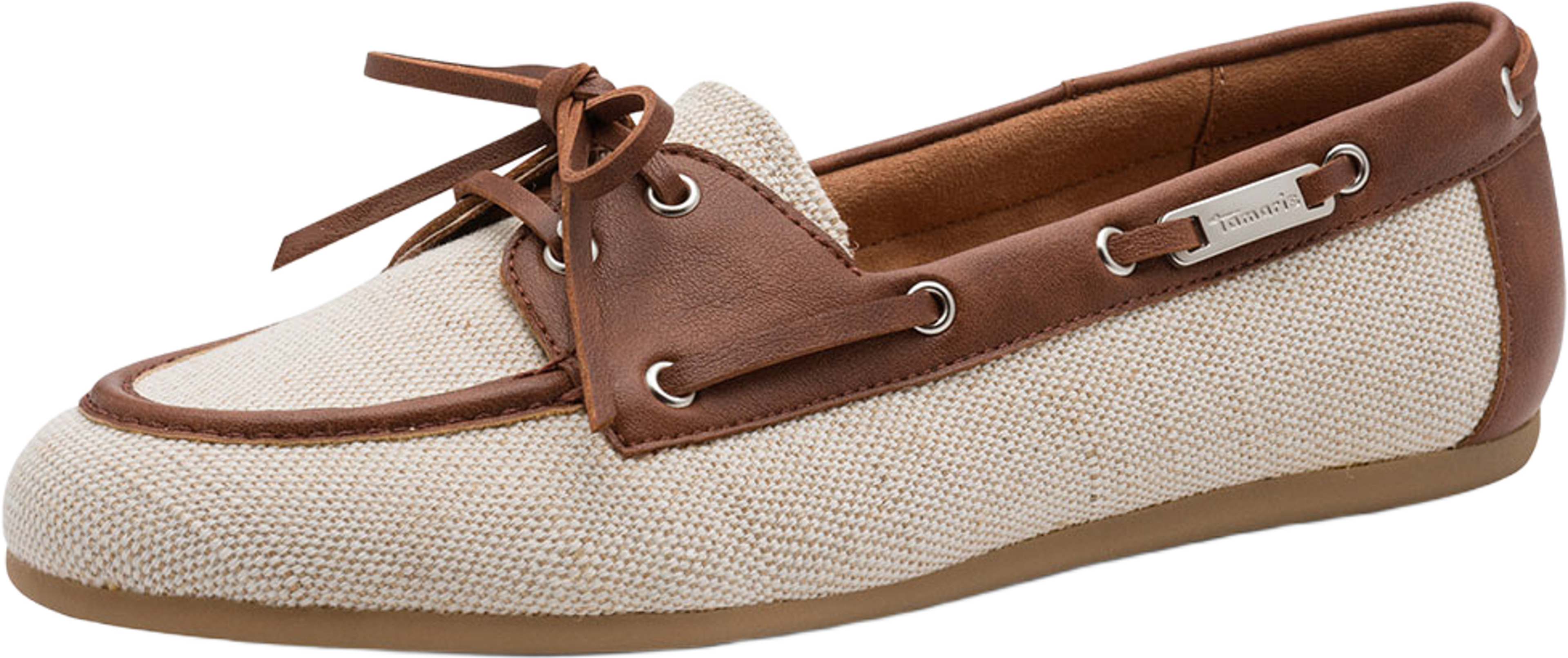 Moccassin, från Tamaris, i färgen Beige Struct. Klicka för att öppna bilden i stort format