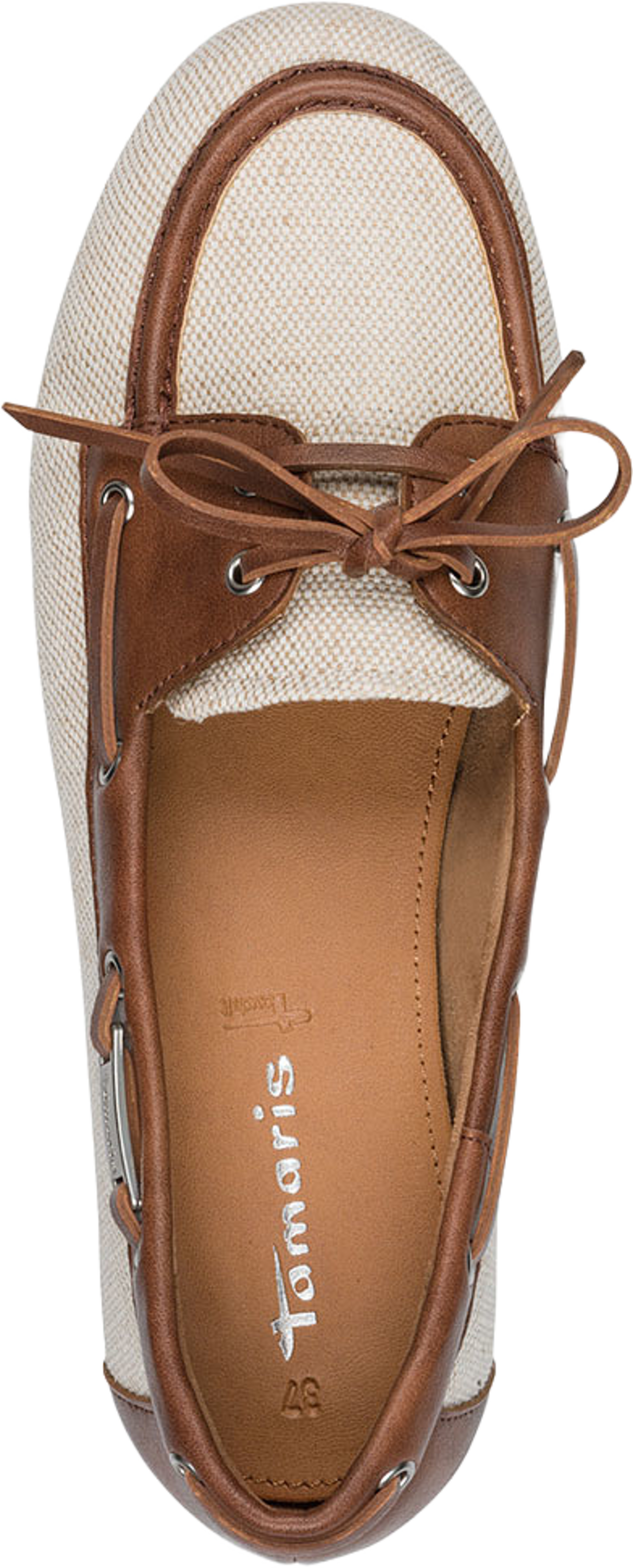 Moccassin, från Tamaris, i färgen Beige Struct. Klicka för att öppna bilden i stort format