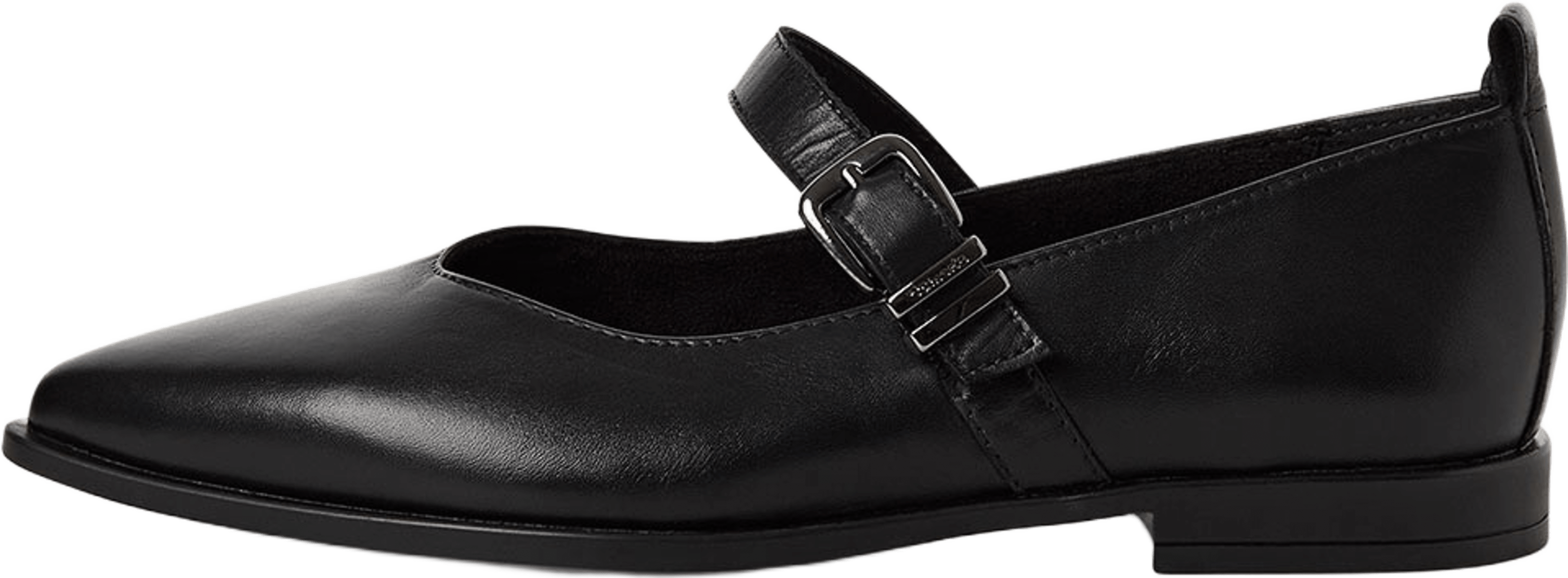 Ballerina, från Tamaris, i färgen Black Leather. Klicka för att öppna bilden i stort format