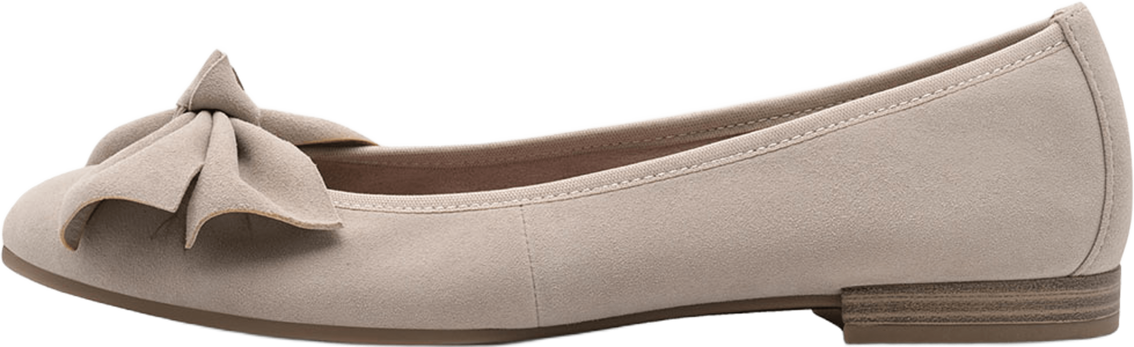 Ballerina, från Tamaris, i färgen Taupe. Klicka för att öppna bilden i stort format