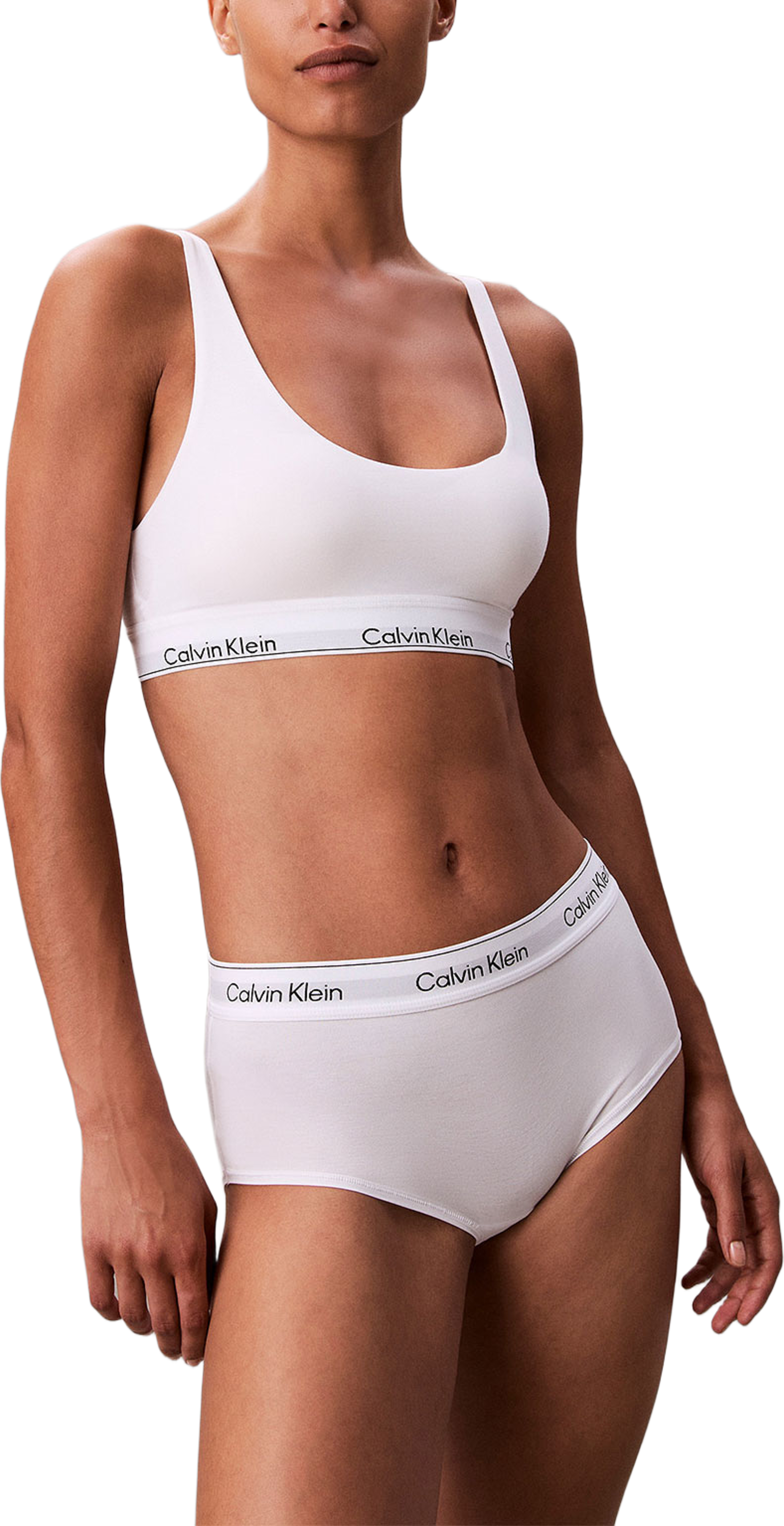 Underwear LIGHTLY LINED BRALETTE, från Calvin Klein, i färgen White. Klicka för att öppna bilden i stort format