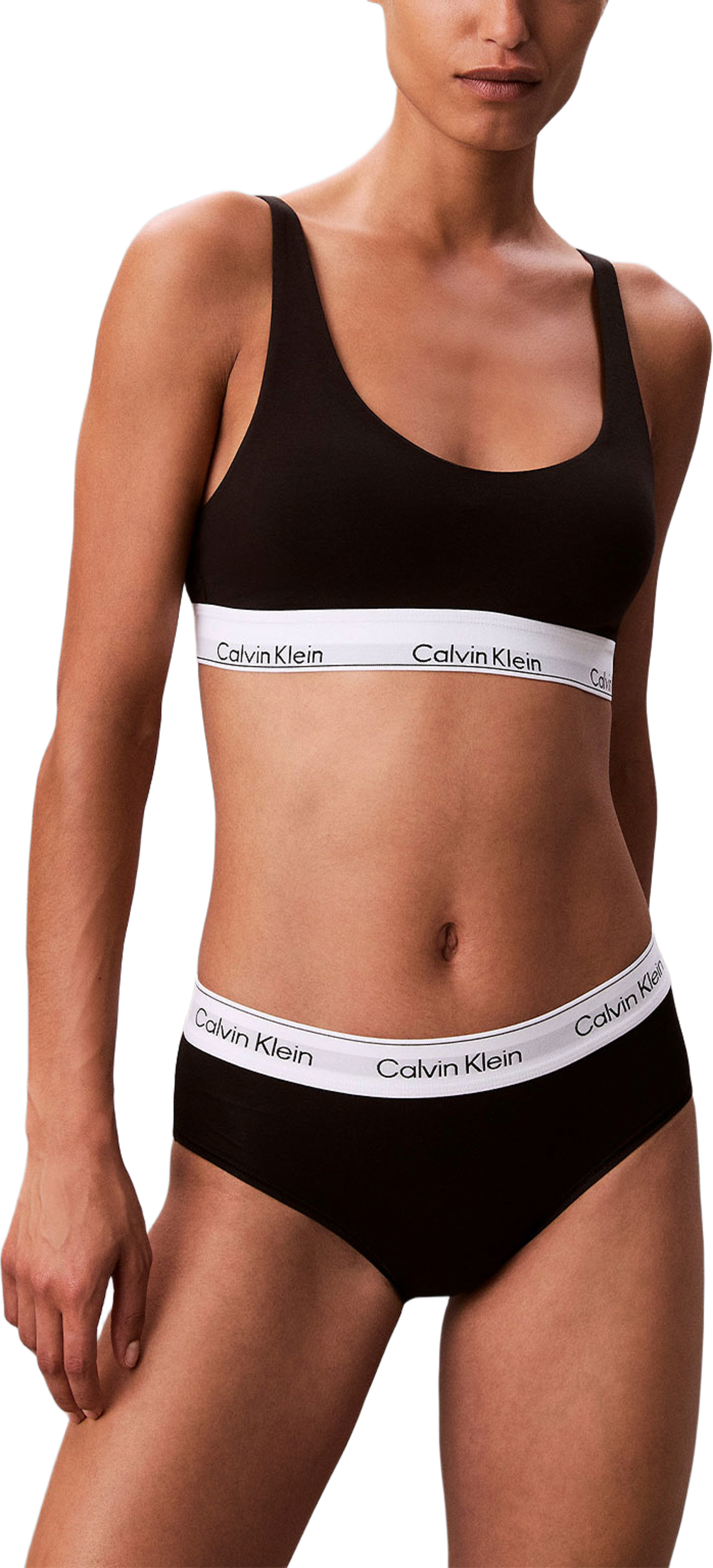Underwear LIGHTLY LINED BRALETTE, från Calvin Klein, i färgen Black. Klicka för att öppna bilden i stort format