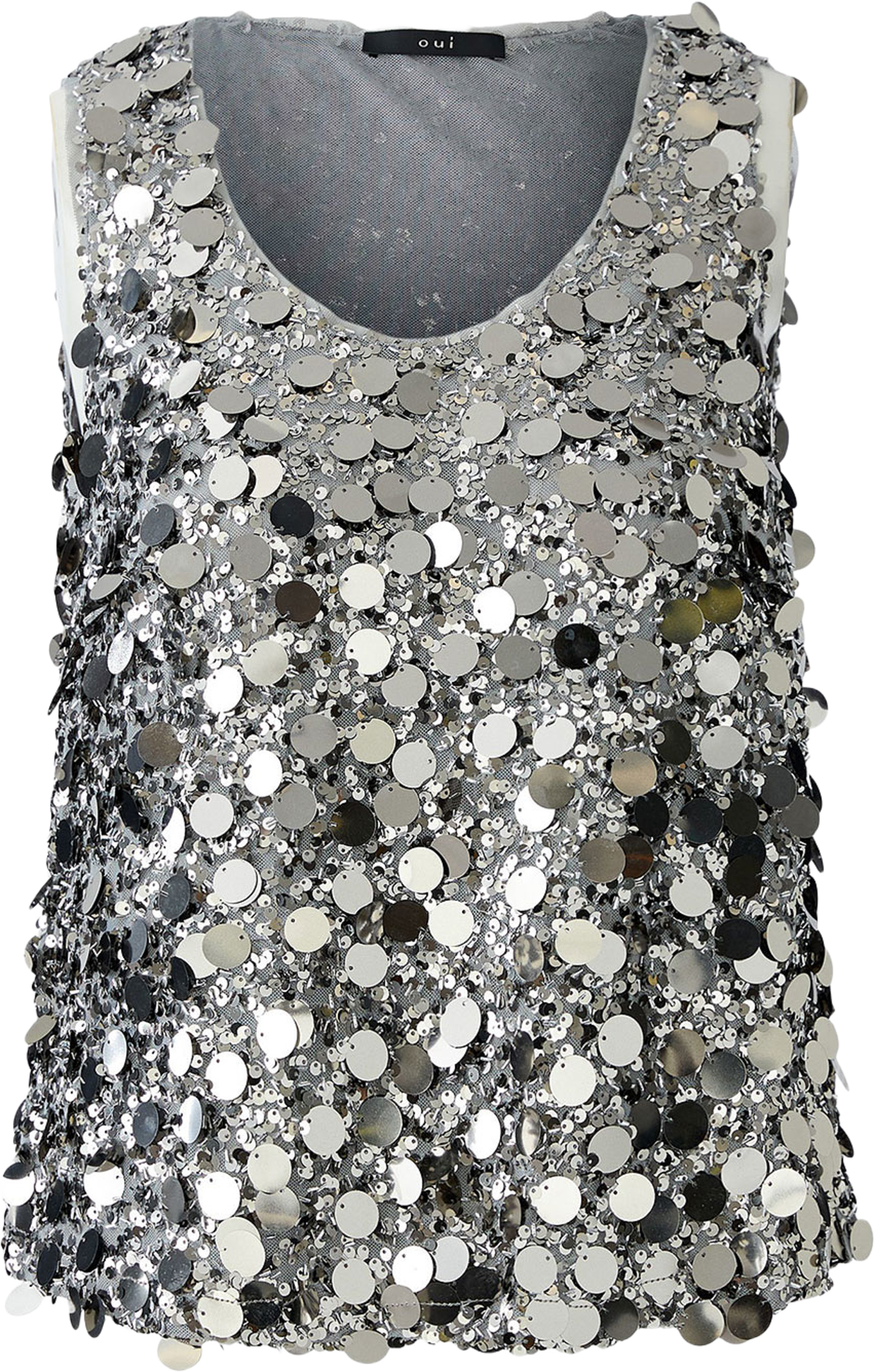 Top mesch, från Oui, i färgen Gunmetal. Klicka för att öppna bilden i stort format