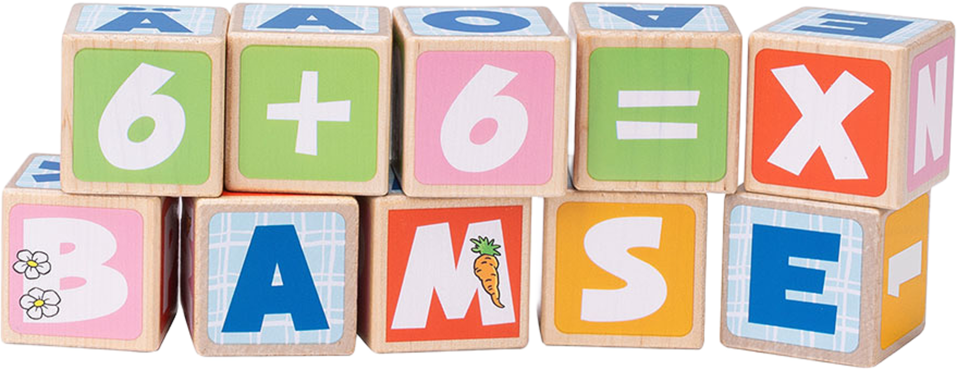 Bamse Bokstavsklossar, från BAMSE, i färgen Mukticolore. Klicka för att öppna bilden i stort format