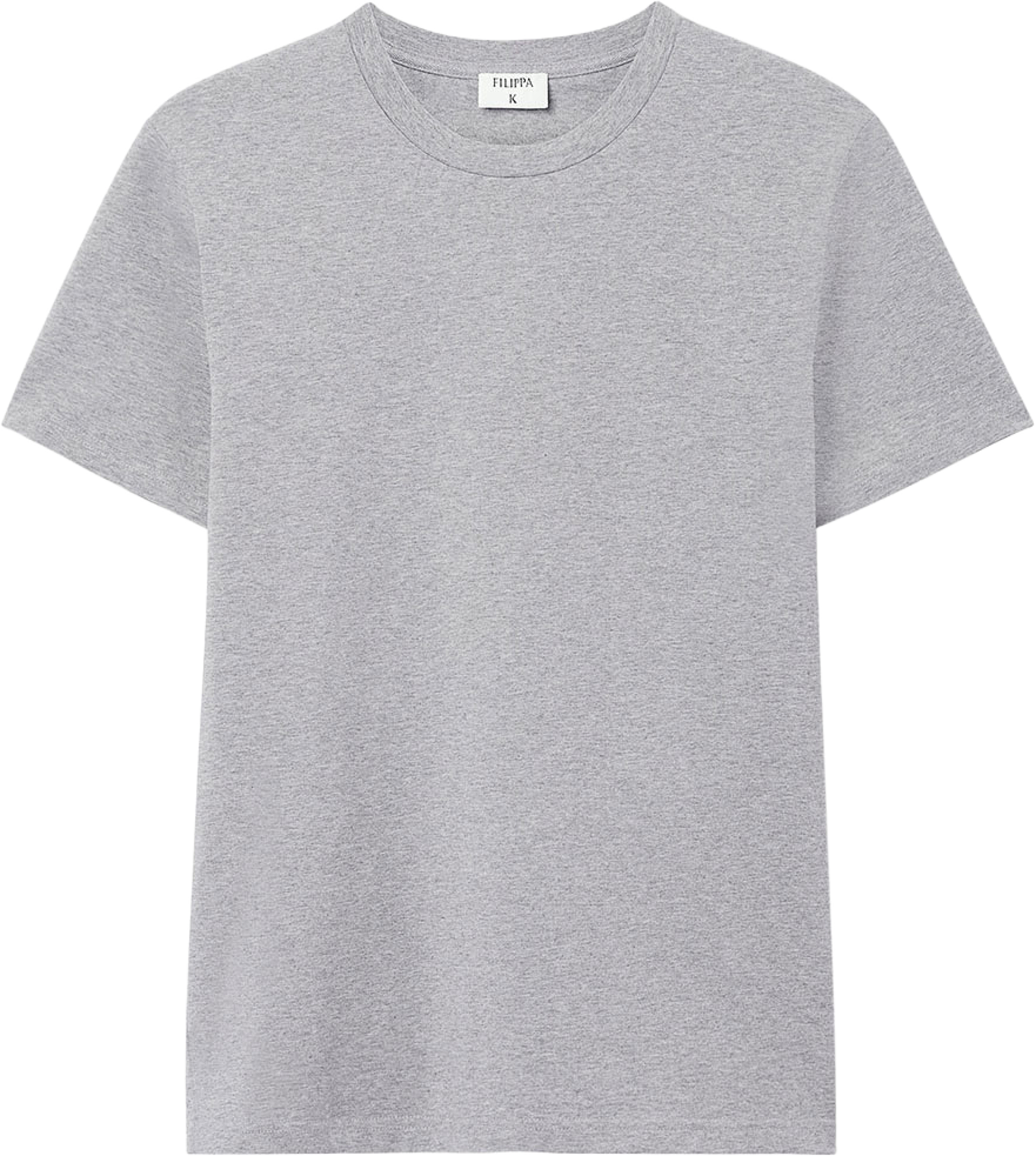 Stretch Cotton Tee, från Filippa K, i färgen Mid Grey Melange. Klicka för att öppna bilden i stort format
