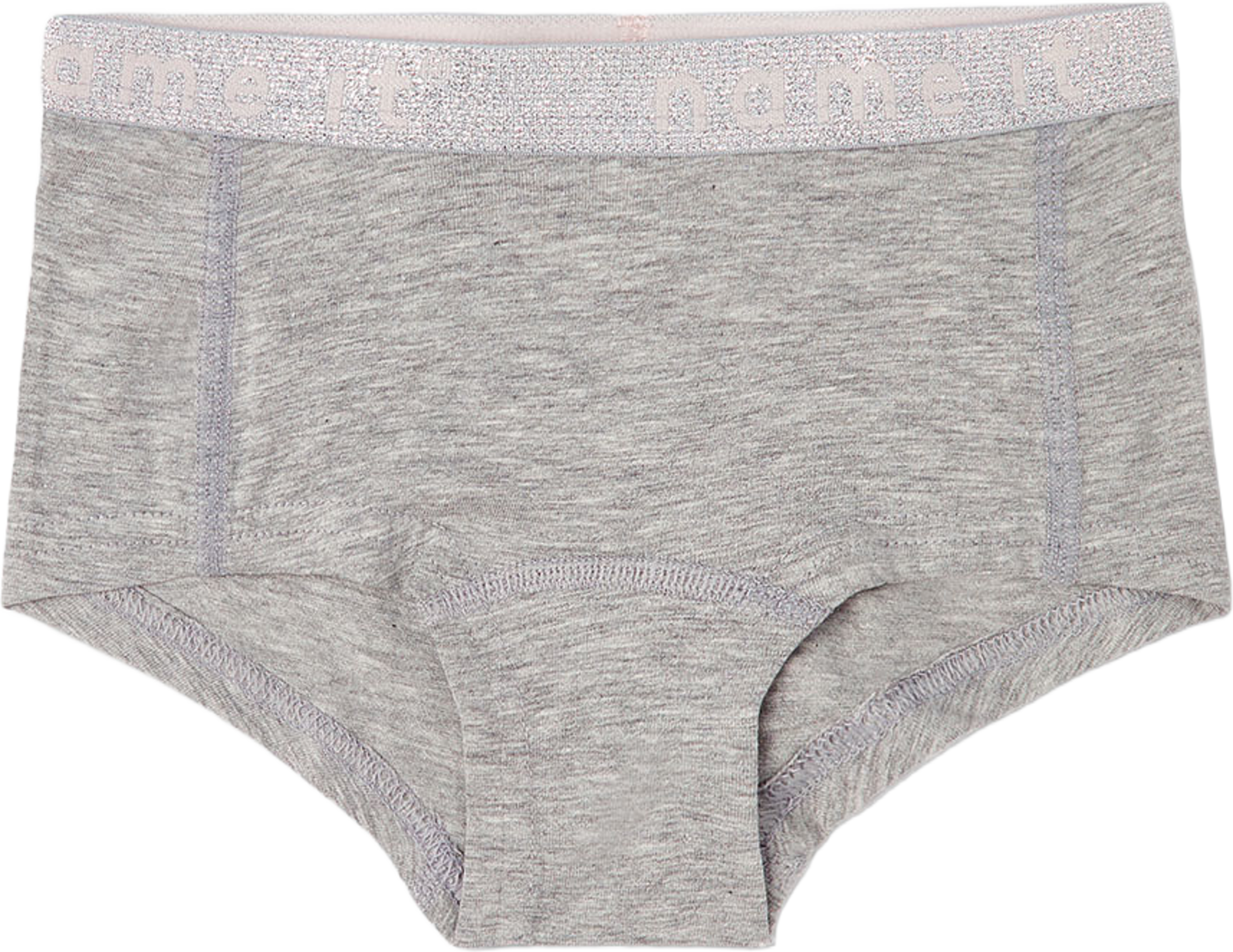 Hipsters, 2-pack, från Name It, i färgen Barely Pink W/ Grey Melange. Klicka för att öppna bilden i stort format