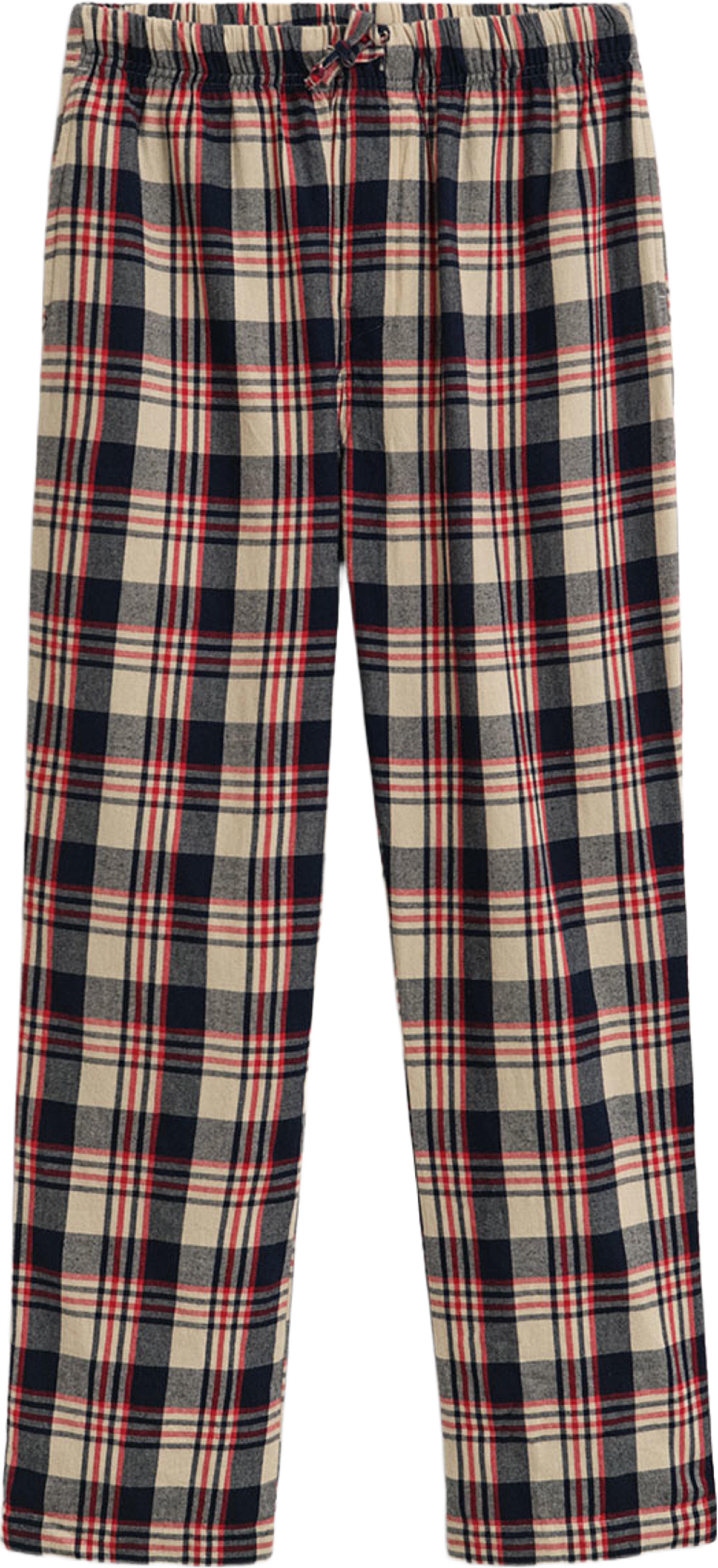 Rutiga pyjamasbyxor i flanell, från GANT, i färgen Ruby Red. Klicka för att öppna bilden i stort format