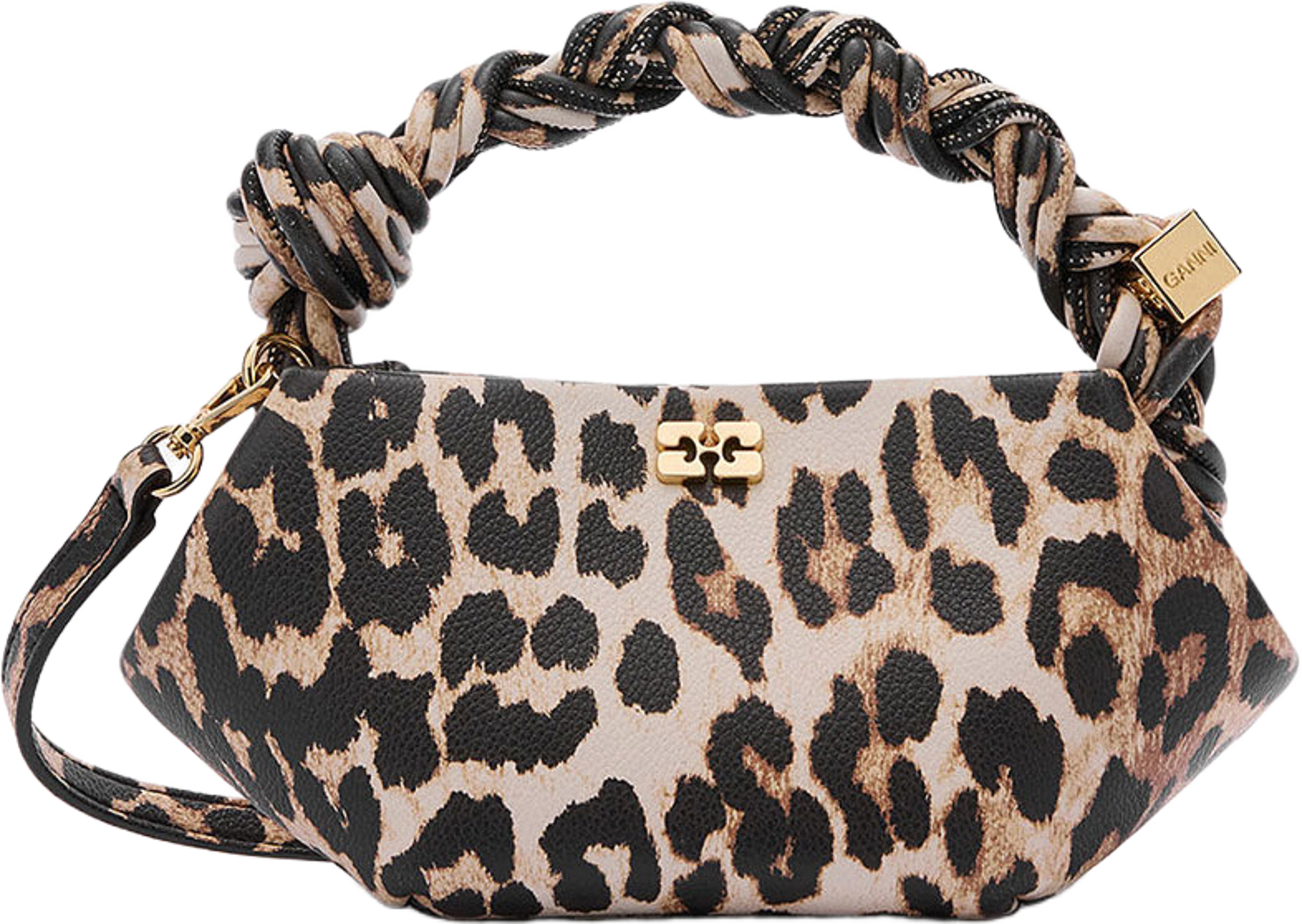 Bou Mini Grained Printed, från GANNI, i färgen Almond Milk. Klicka för att öppna bilden i stort format