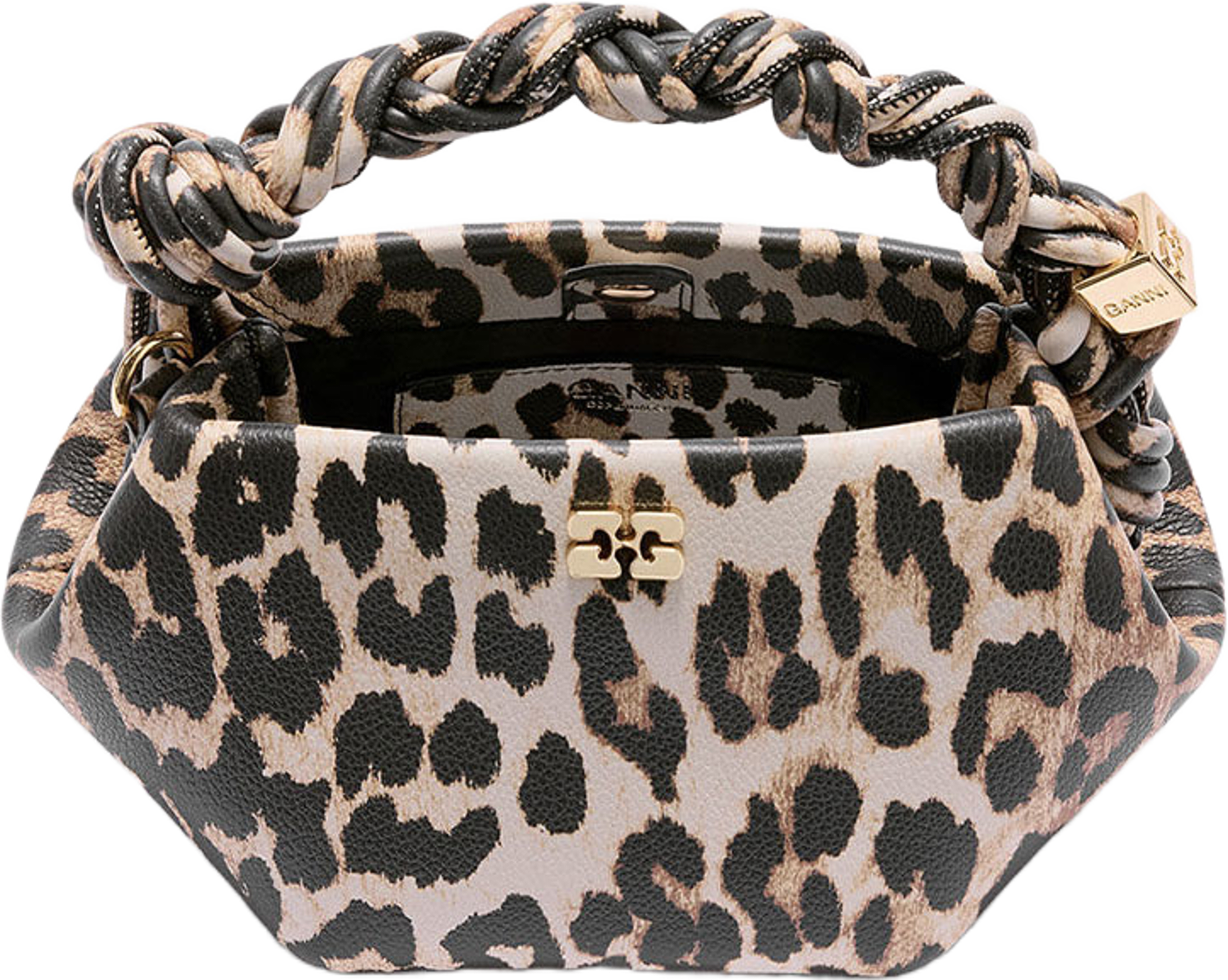 Bou Mini Grained Printed, från GANNI, i färgen Almond Milk. Klicka för att öppna bilden i stort format