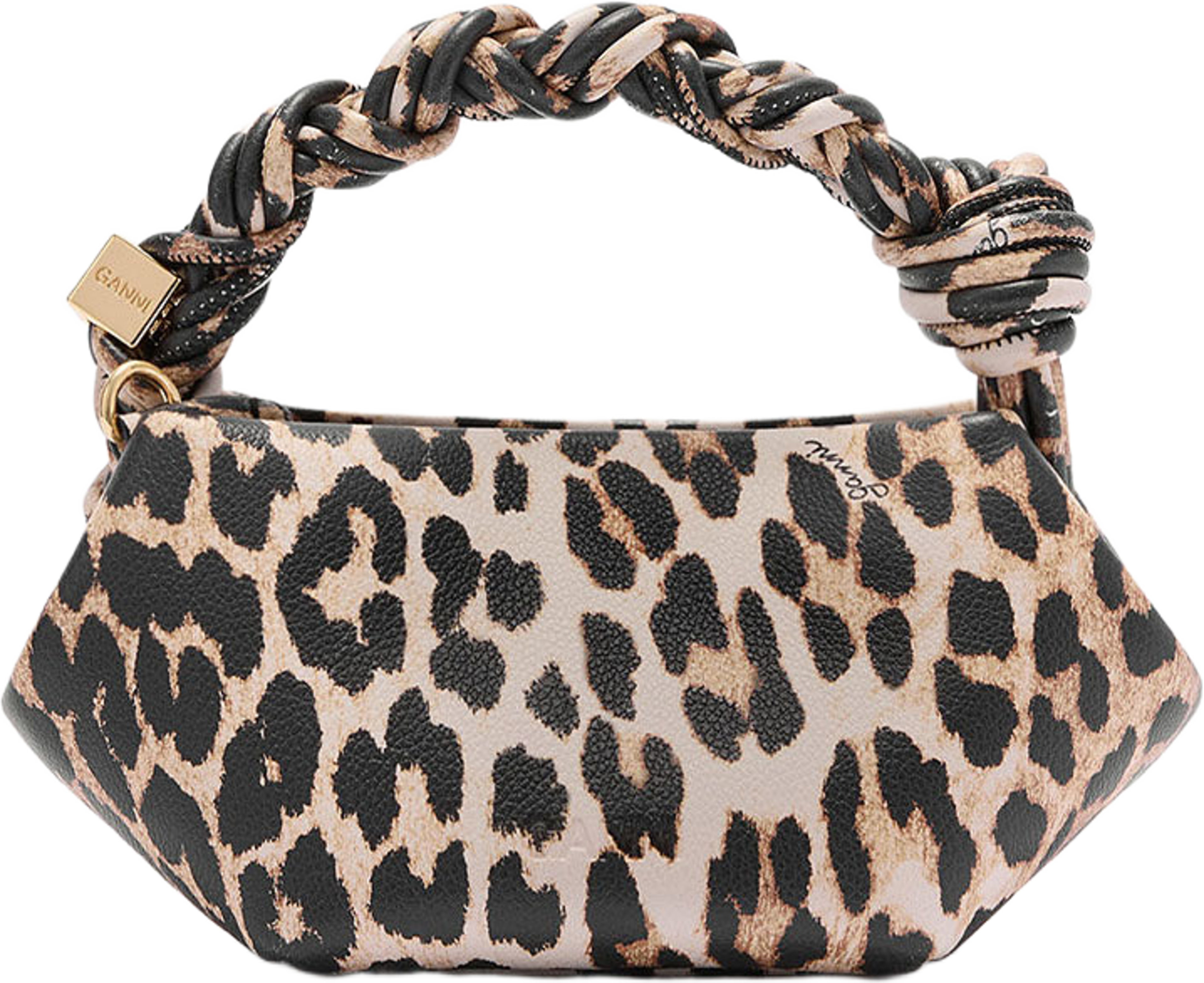 Bou Mini Grained Printed, från GANNI, i färgen Almond Milk. Klicka för att öppna bilden i stort format