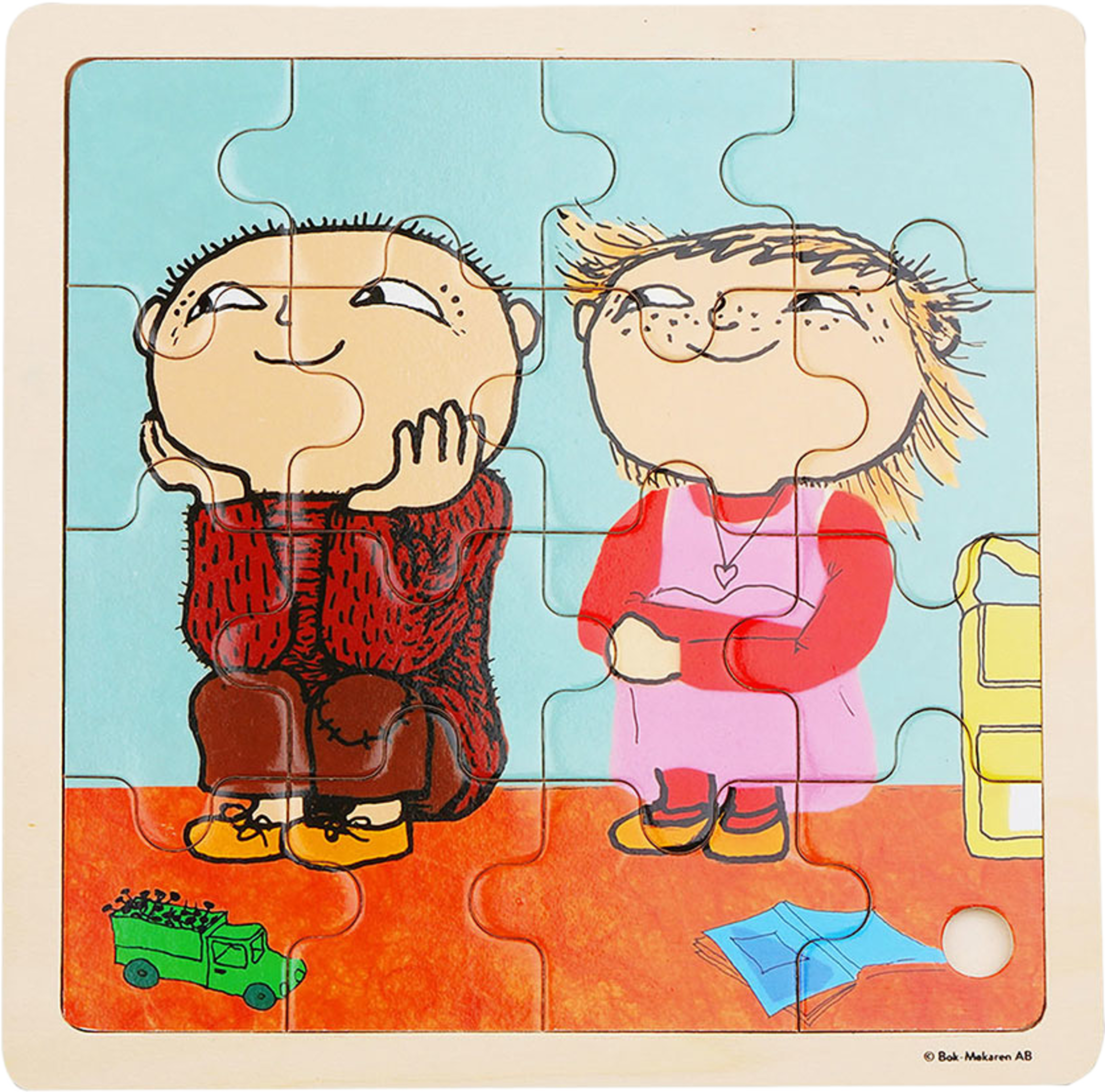 Alfons Åberg Pussel 16 Pcs Wooden Puzzle Vänner, från ALFONS ÅBERG. Klicka för att öppna bilden i stort format