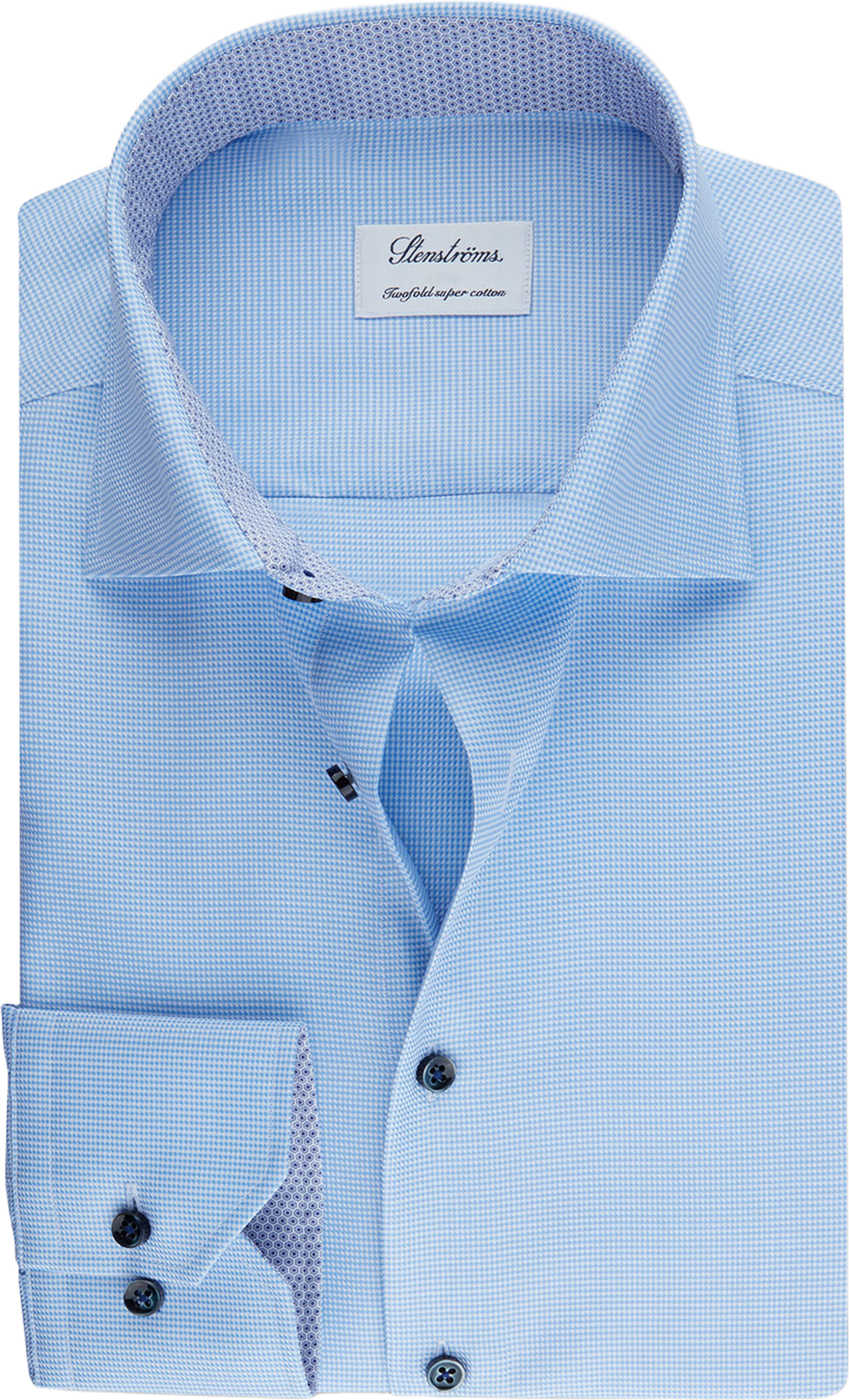 Kontrast Twillskjorta, XL-Ärmar, från Stenströms, i färgen Light Blue. Klicka för att öppna bilden i stort format