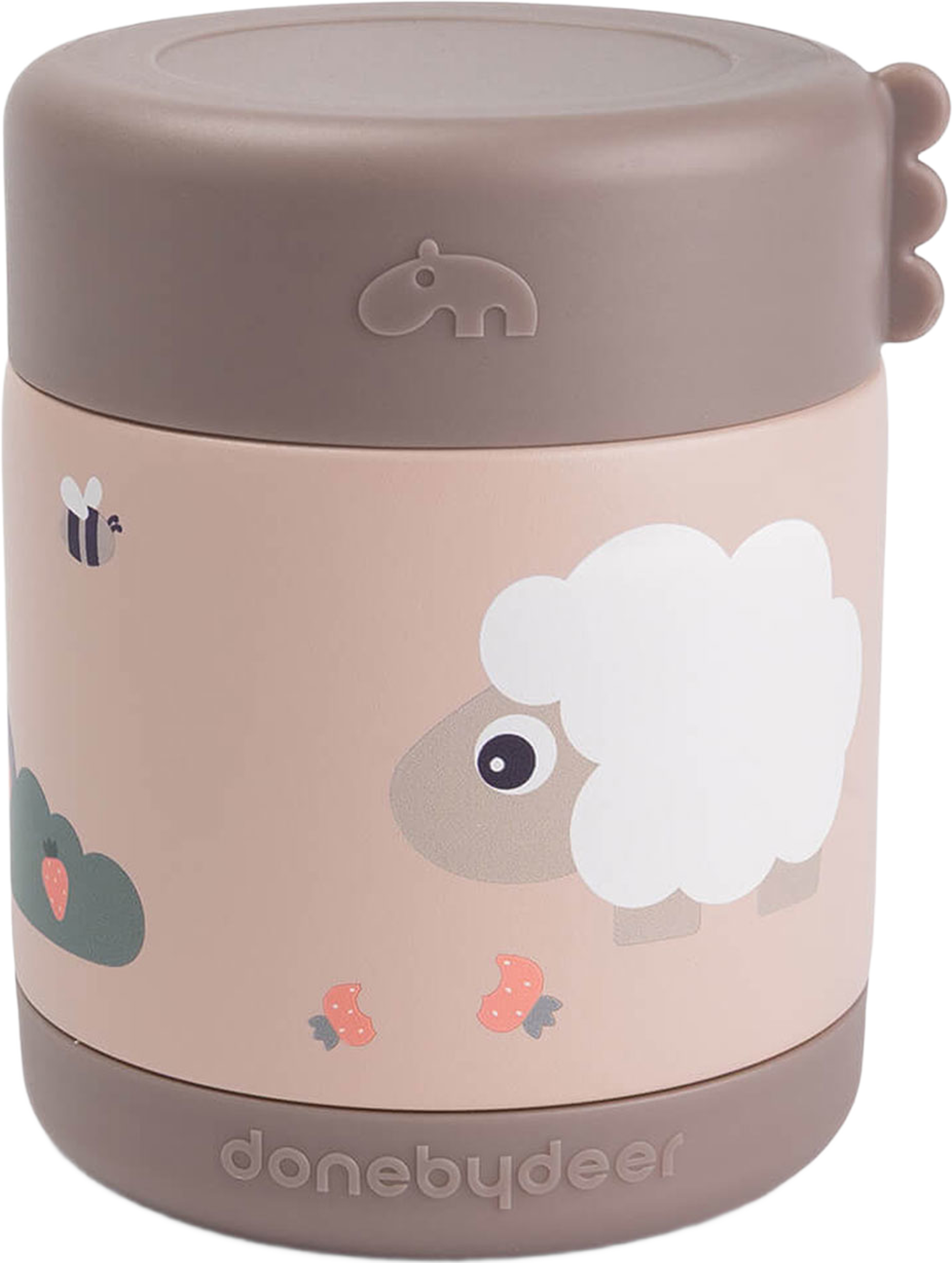Insulated Food Jar Tiny Farm Powder 300 Ml, från Done by Deer, i färgen Powder. Klicka för att öppna bilden i stort format