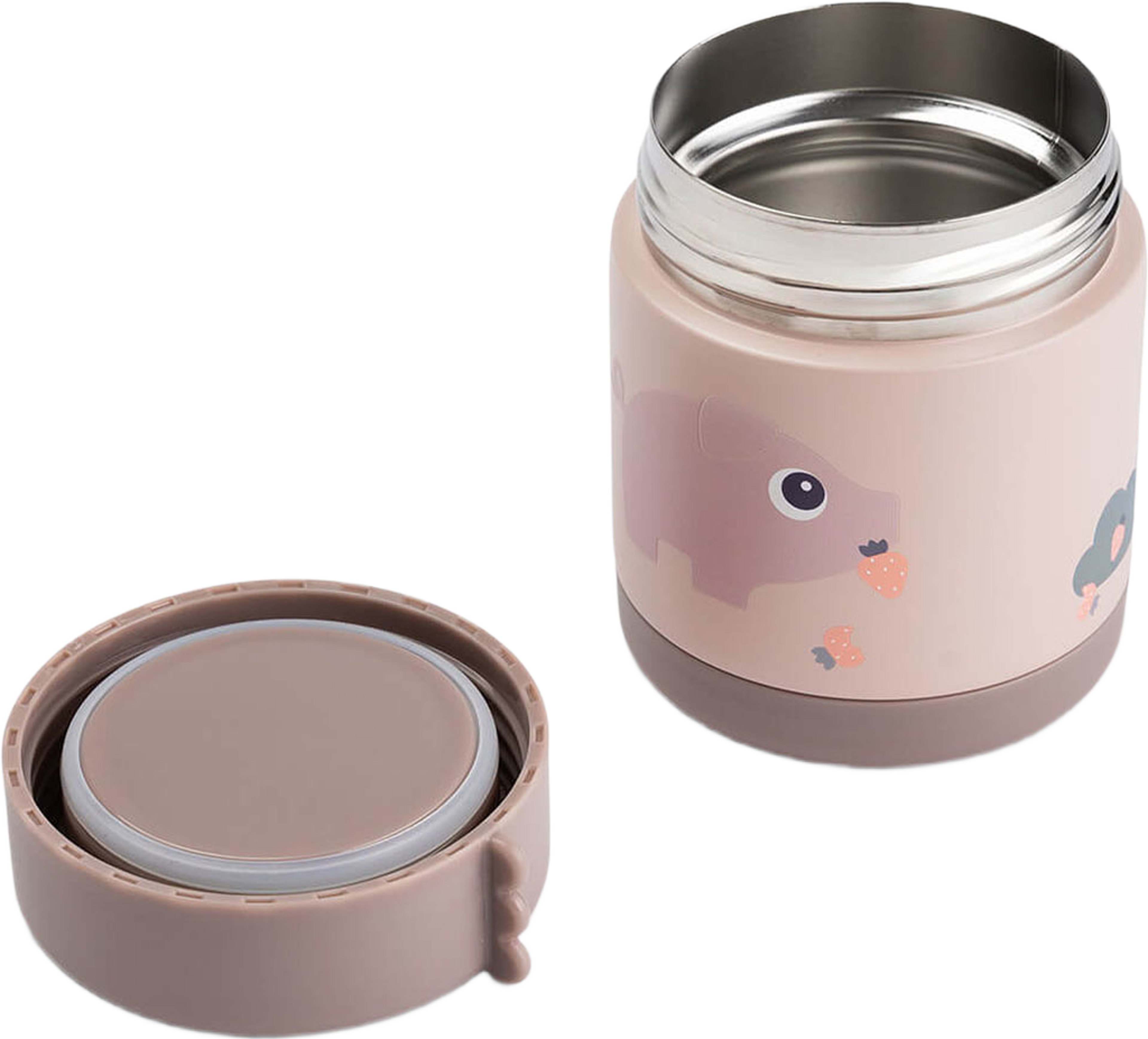 Insulated Food Jar Tiny Farm Powder 300 Ml, från Done by Deer, i färgen Powder. Klicka för att öppna bilden i stort format