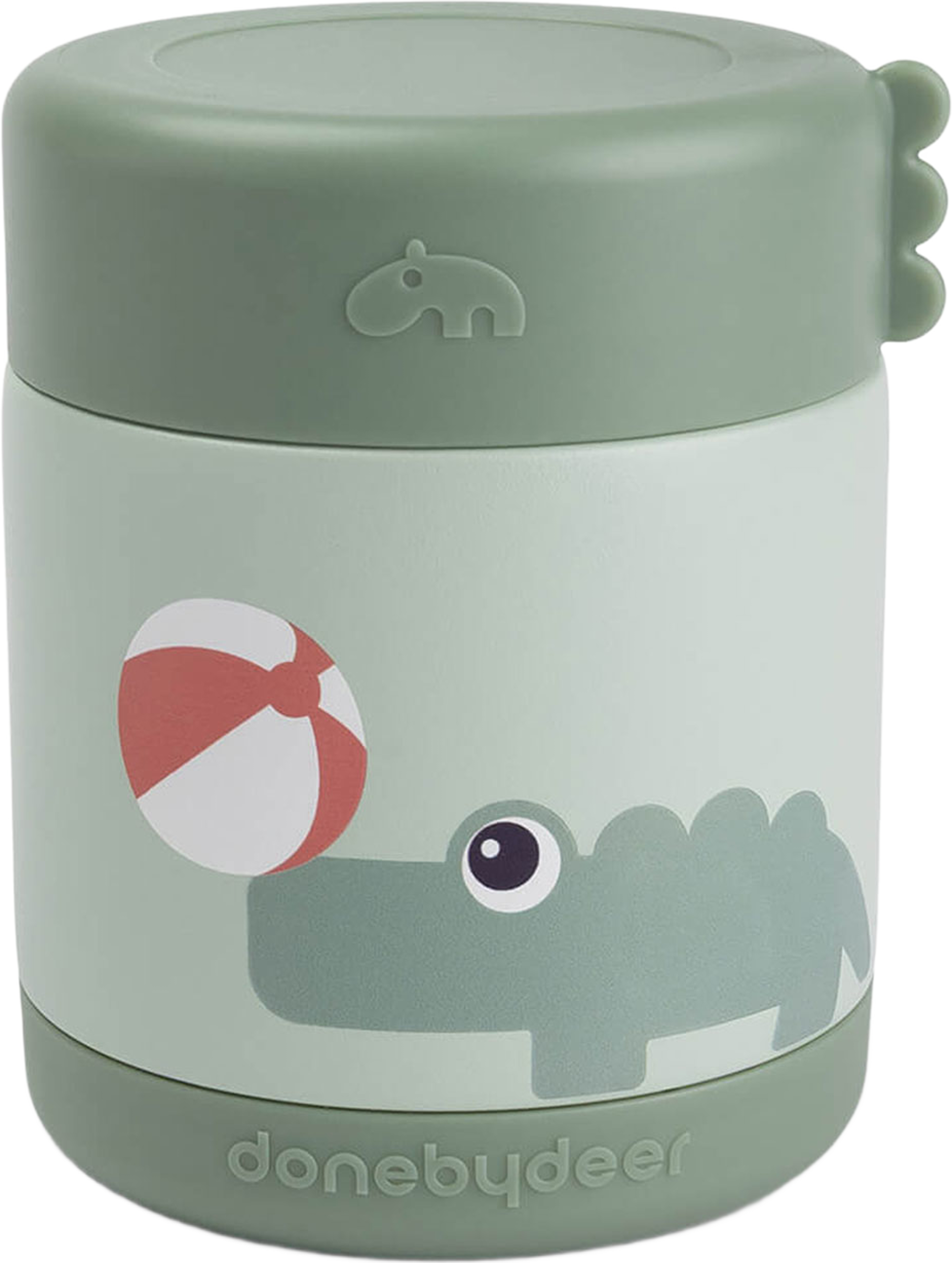 Insulated Food Jar Playground Green 300 Ml, från Done by Deer, i färgen Green. Klicka för att öppna bilden i stort format