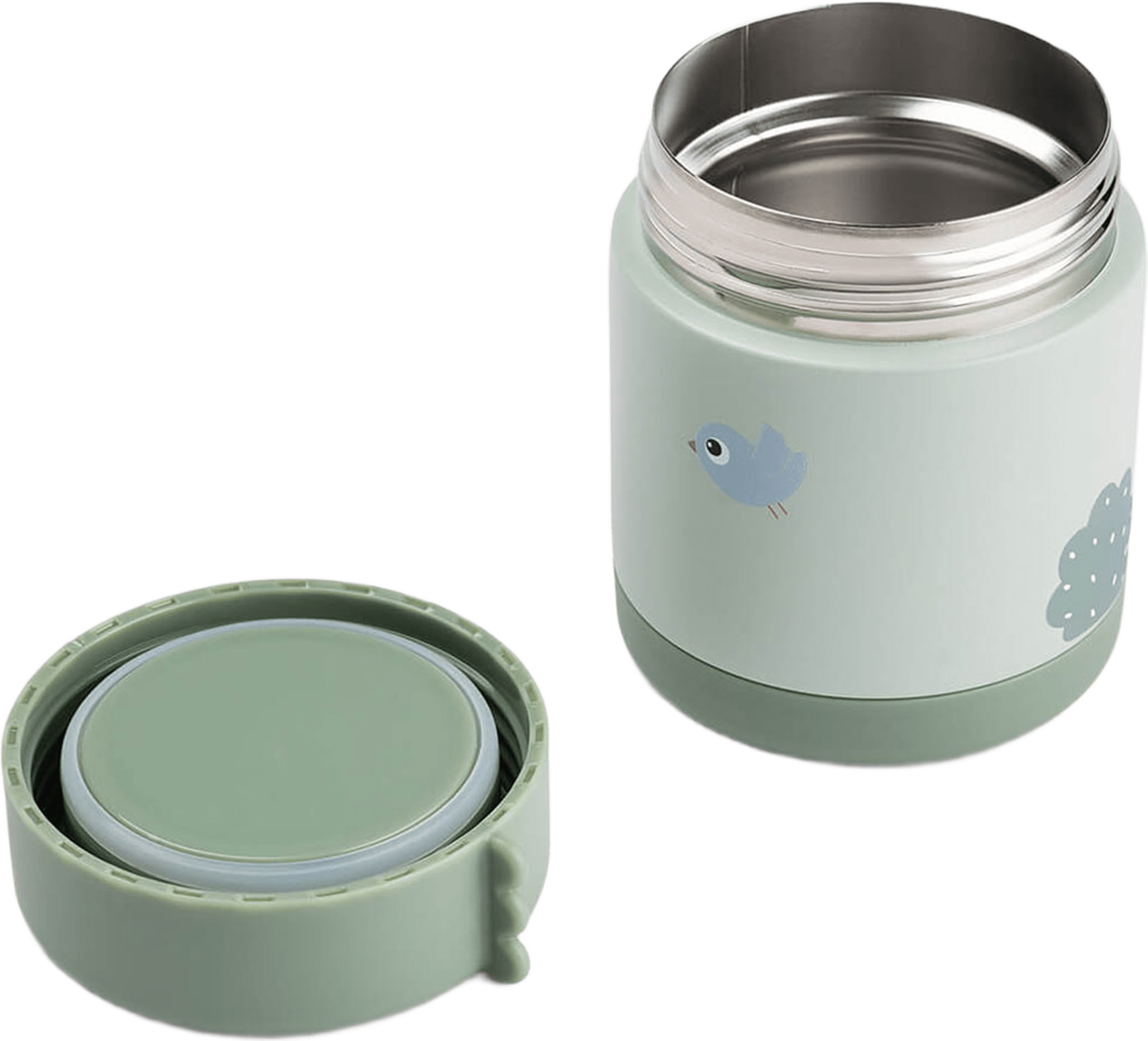 Insulated Food Jar Playground Green 300 Ml, från Done by Deer, i färgen Green. Klicka för att öppna bilden i stort format