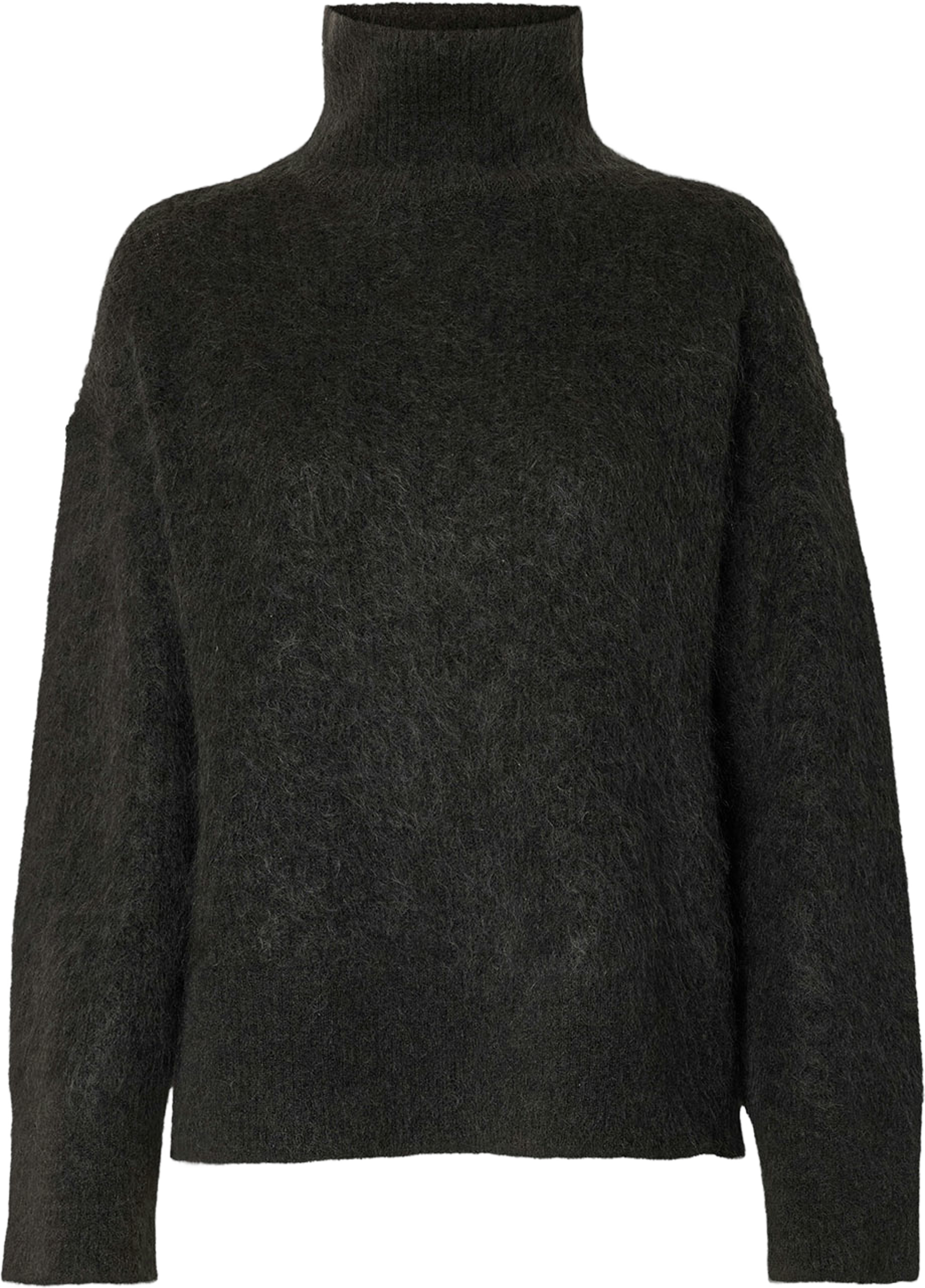 SLFMIRA Mohair Pullover, från Selected Femme, i färgen Asphalt Black Core. Klicka för att öppna bilden i stort format