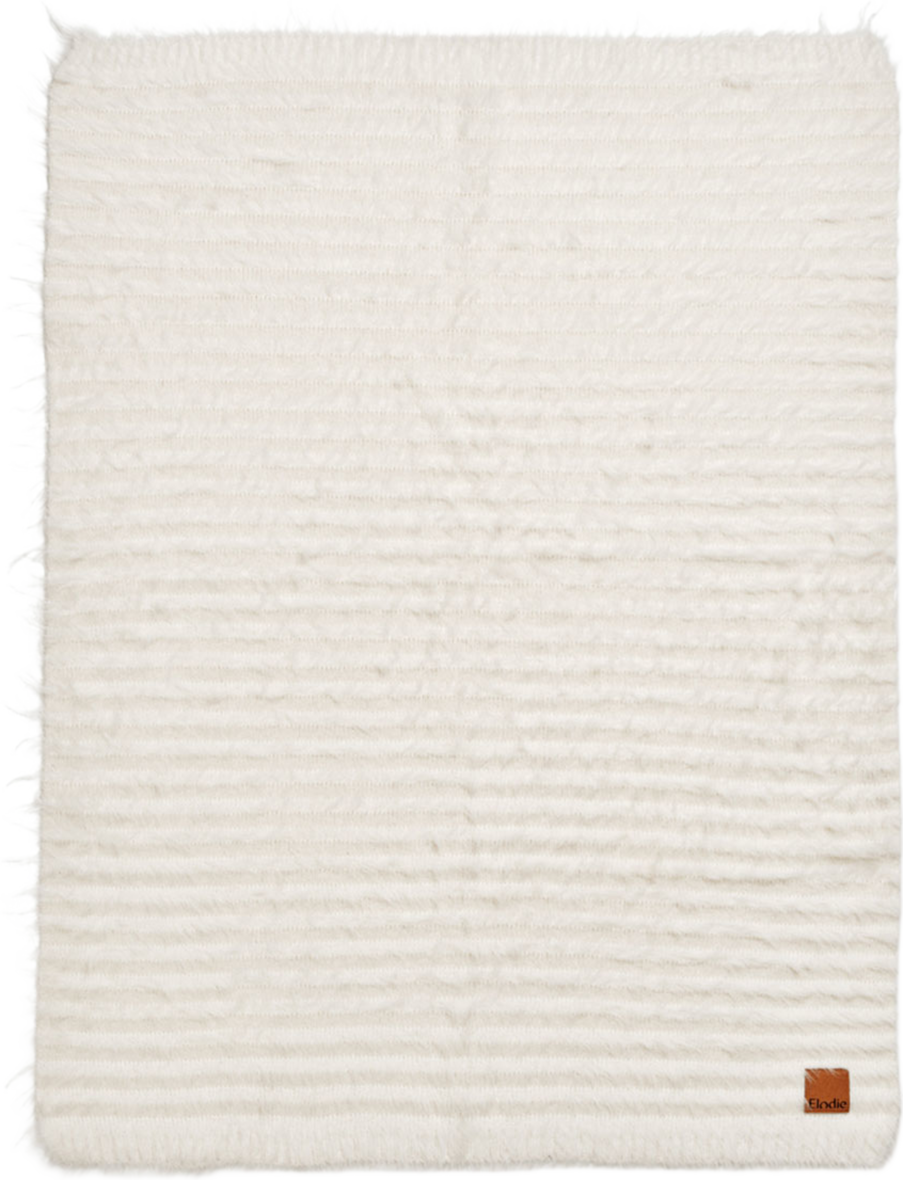 Pälsmjuk Stickad Filt - Vanilla White, från Elodie Details, i färgen Vanilla White. Klicka för att öppna bilden i stort format