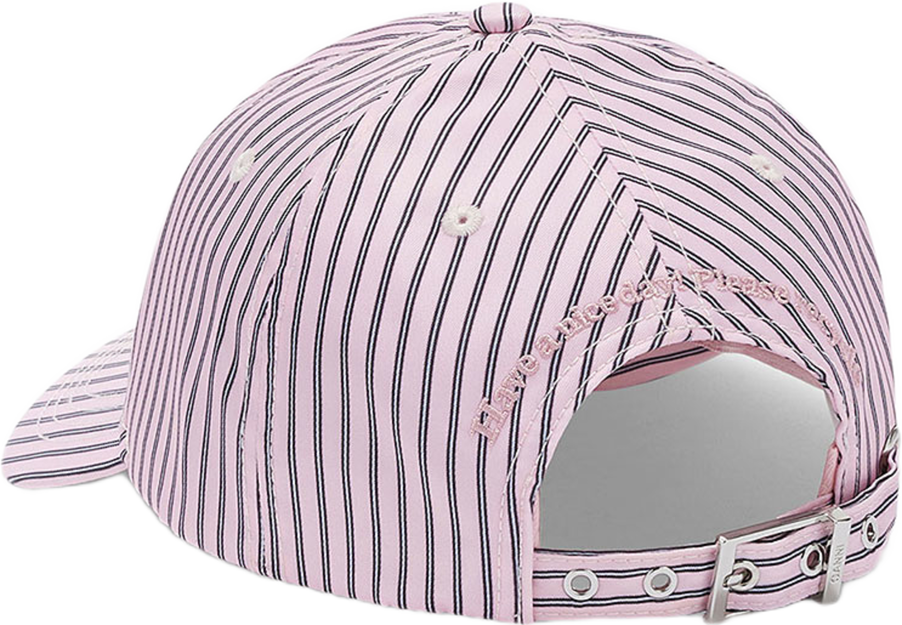 Printed Nylon Cap, från GANNI, i färgen Cameo Pink. Klicka för att öppna bilden i stort format