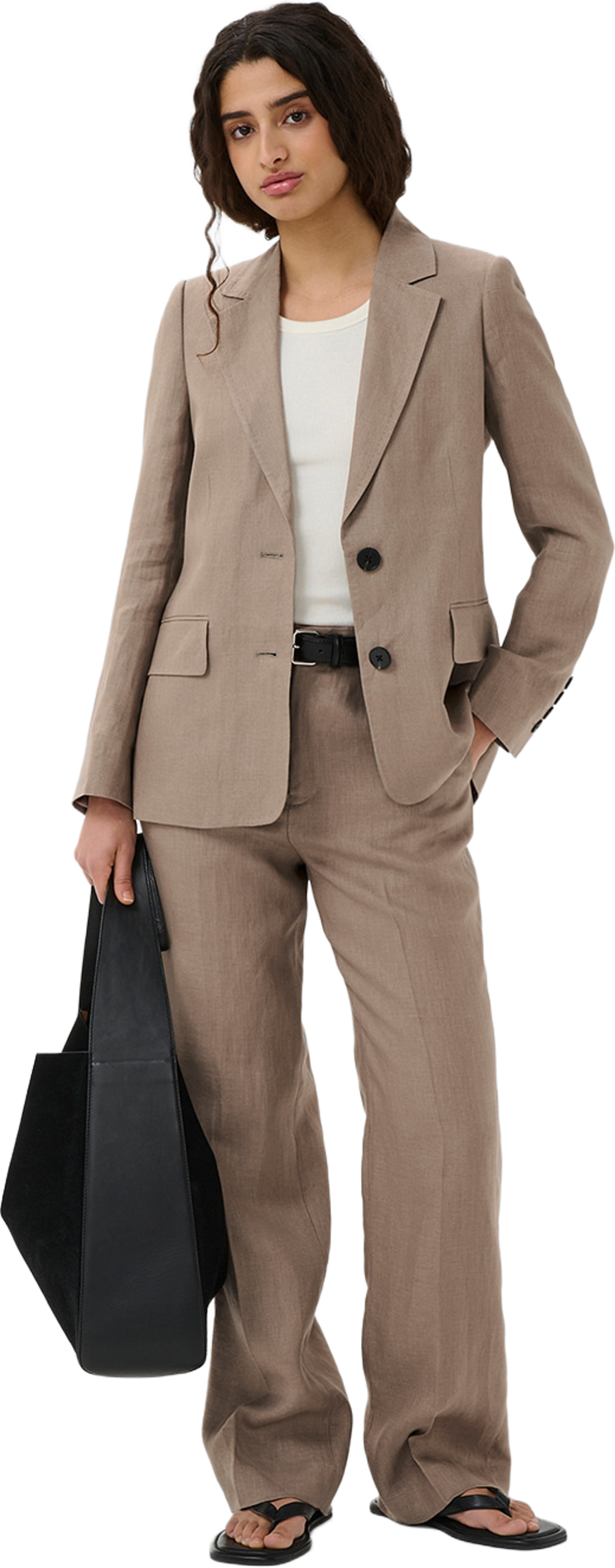 Idoney Pants Premium, från Inwear, i färgen Desert Taupe. Klicka för att öppna bilden i stort format
