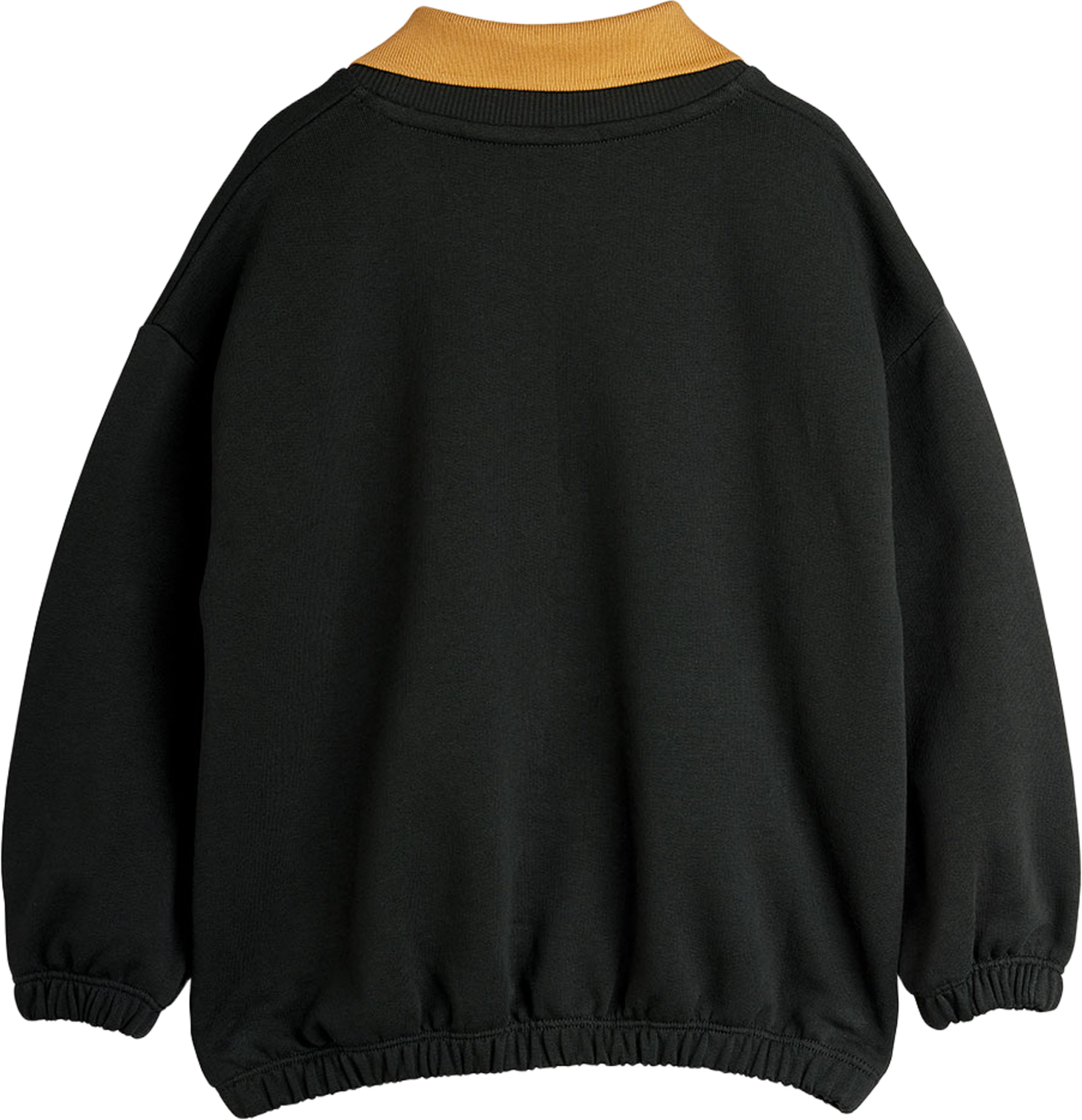 Panther patch collar sweatshirt, från Mini Rodini, i färgen Black. Klicka för att öppna bilden i stort format