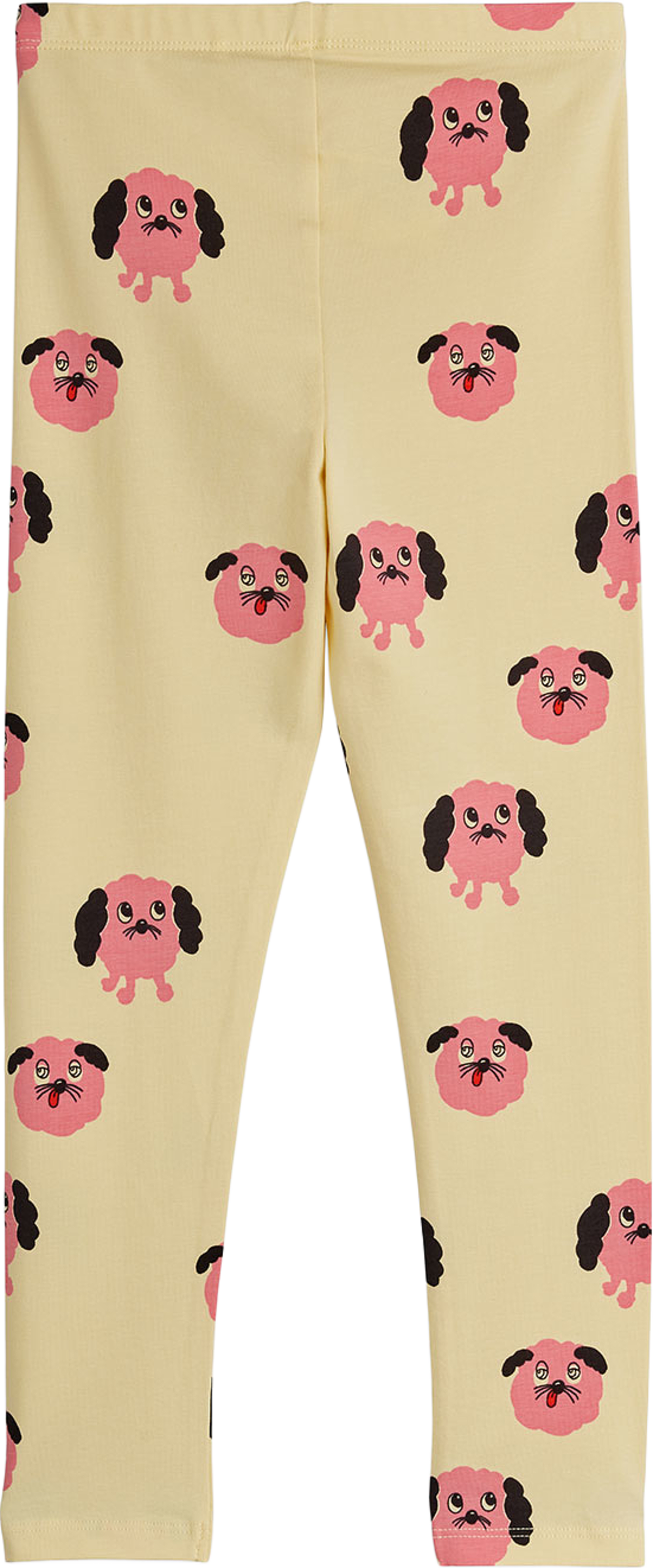 Doggies aop leggings, från Mini Rodini, i färgen Yellow. Klicka för att öppna bilden i stort format