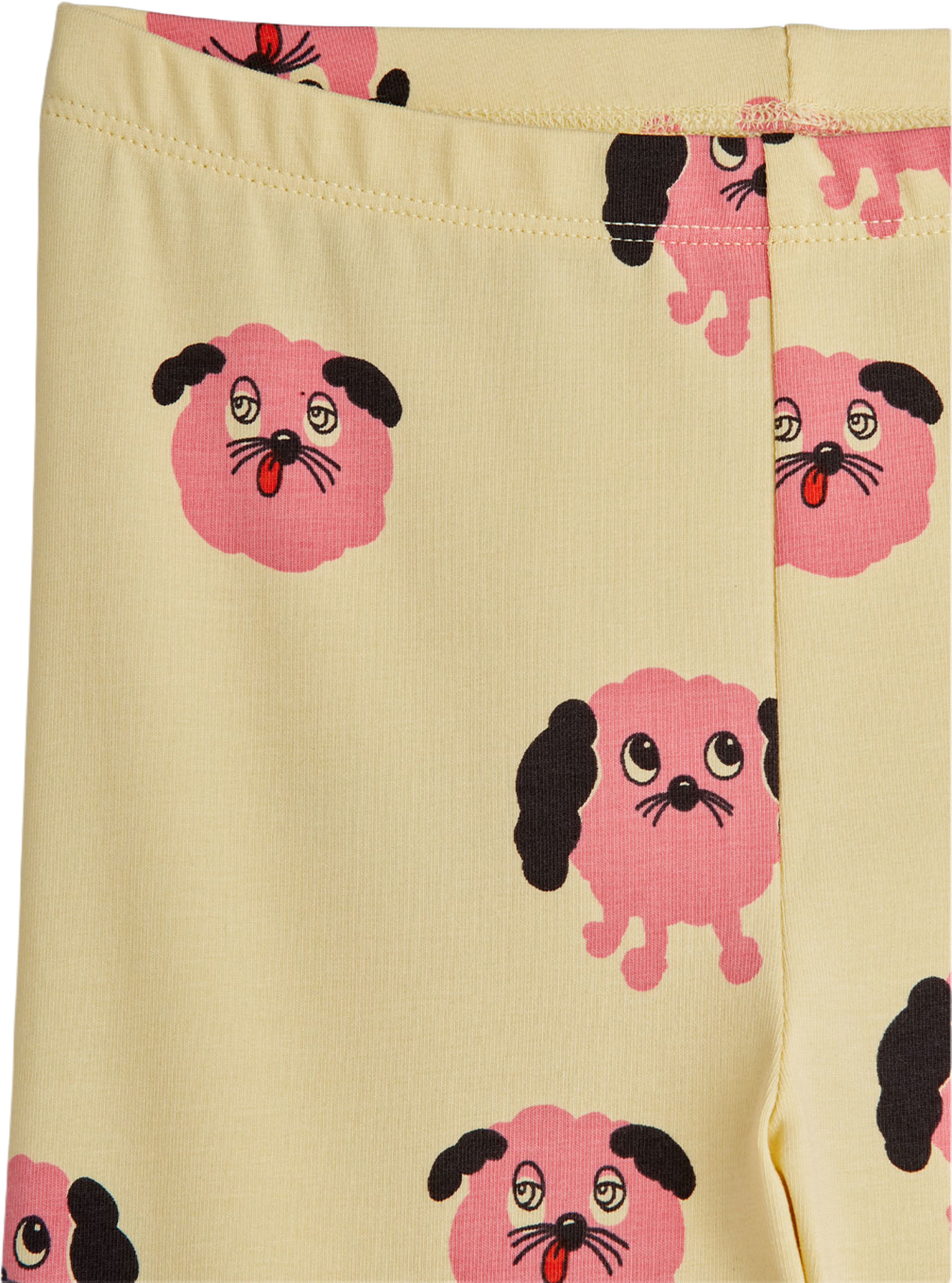 Doggies aop leggings, från Mini Rodini, i färgen Yellow. Klicka för att öppna bilden i stort format