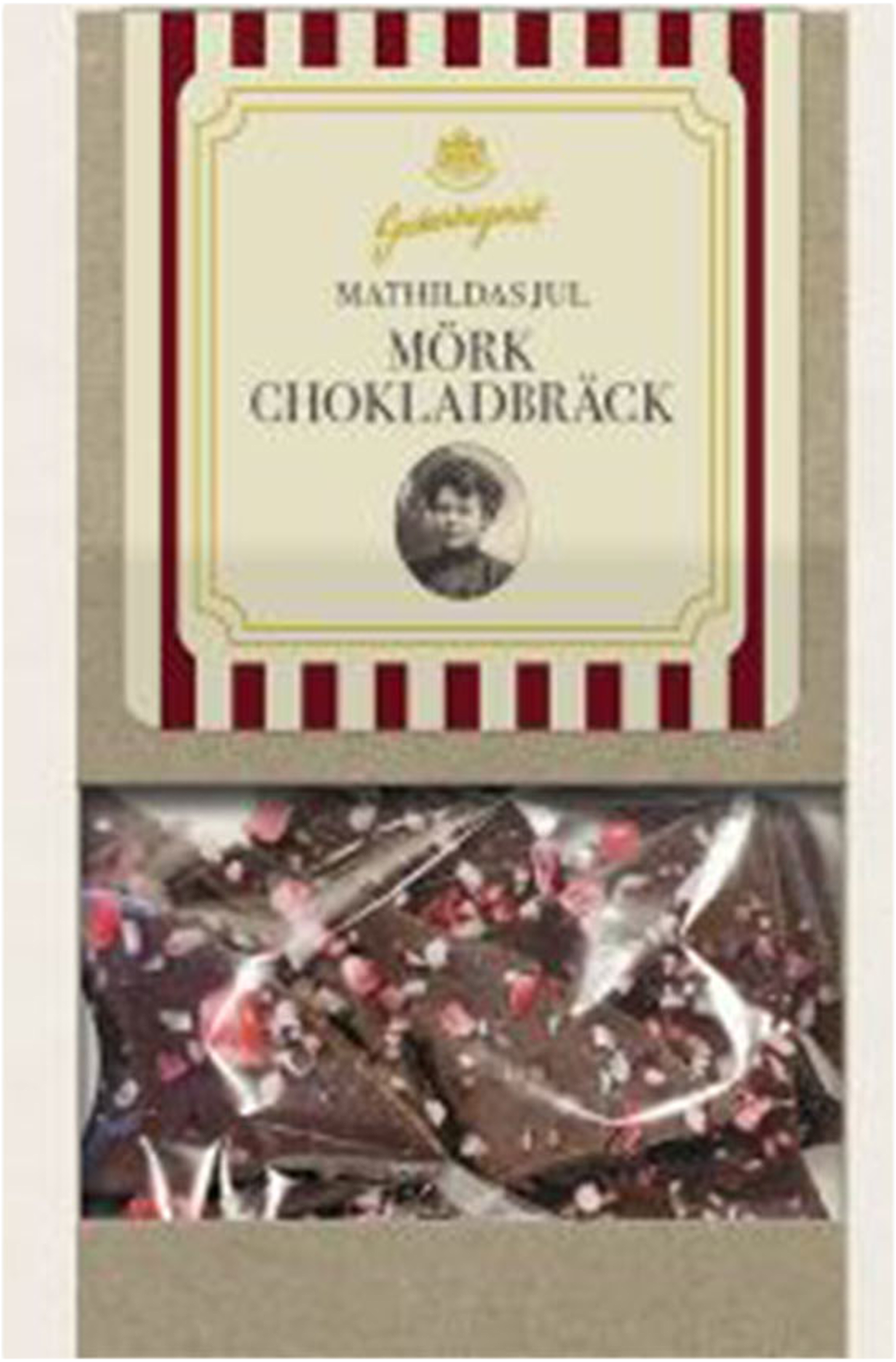 Mathildas mörk chokladbräck 80 g, från Sockerbageriet, i färgen Mixed. Klicka för att öppna bilden i stort format