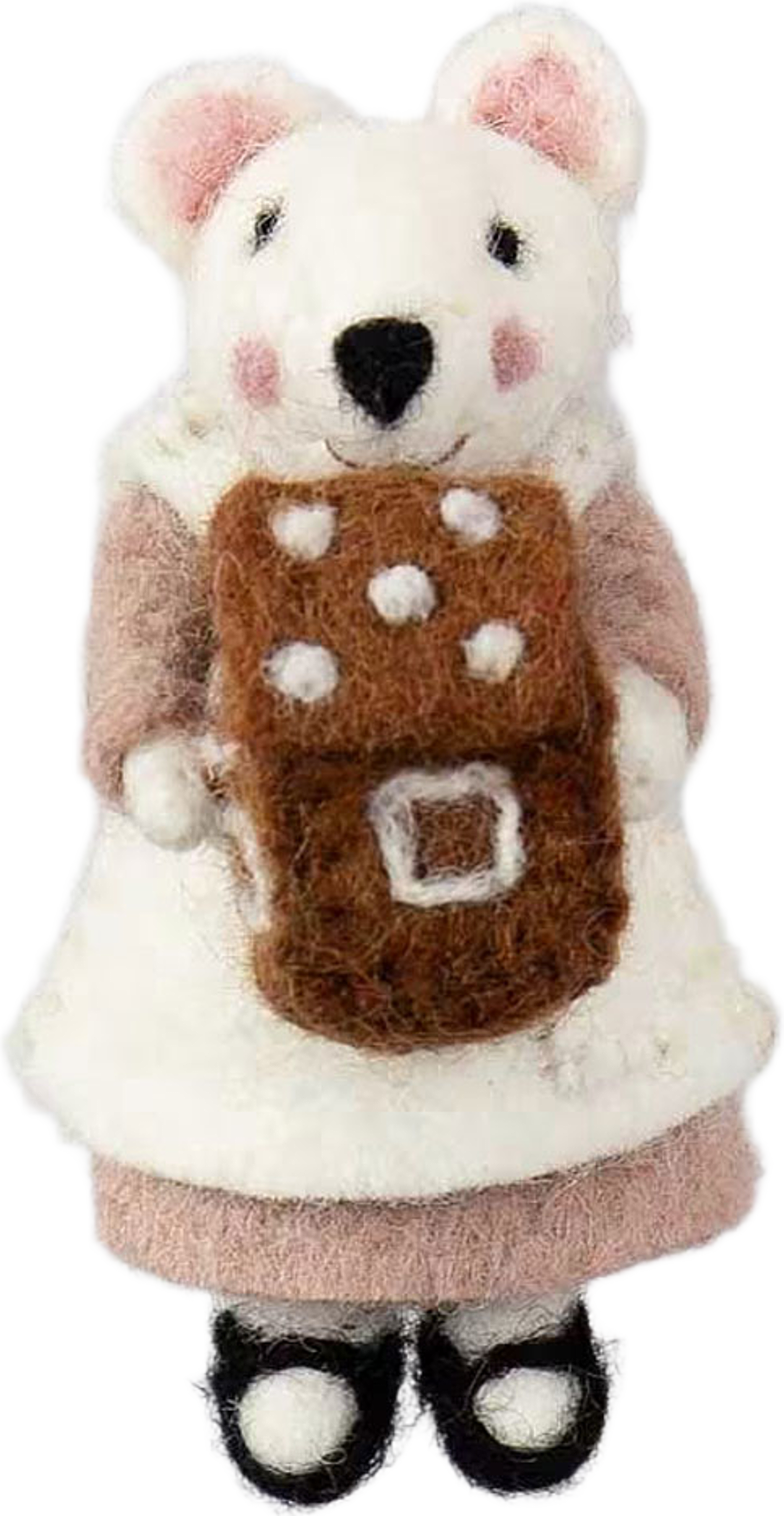 MOUSE WITH HOUSE Julhänge, från A World of Craft, i färgen Vit. Klicka för att öppna bilden i stort format