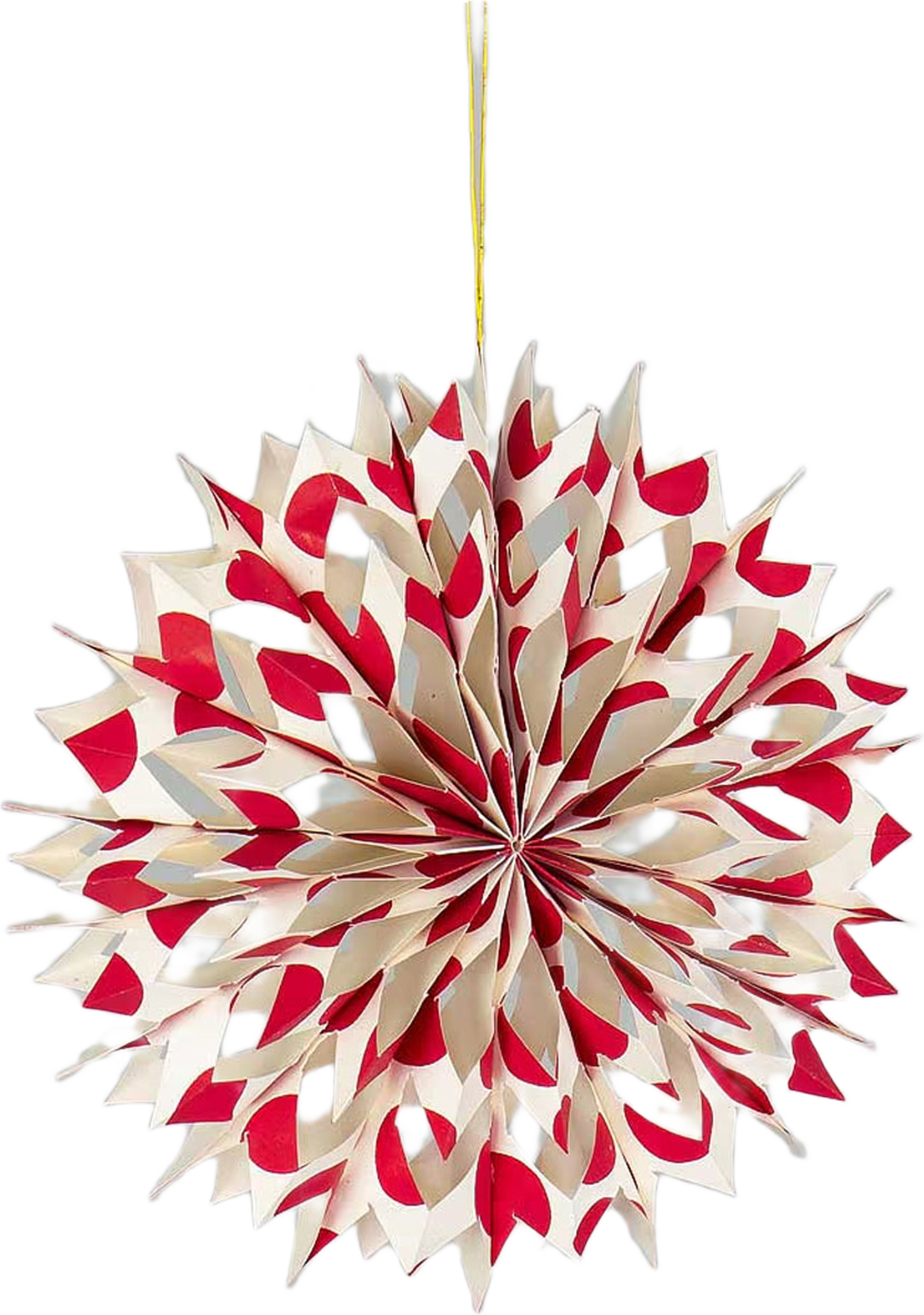 NOVA Julhänge L, offwhite/rödd, från A World of Craft, i färgen Offwhite/Röd. Klicka för att öppna bilden i stort format