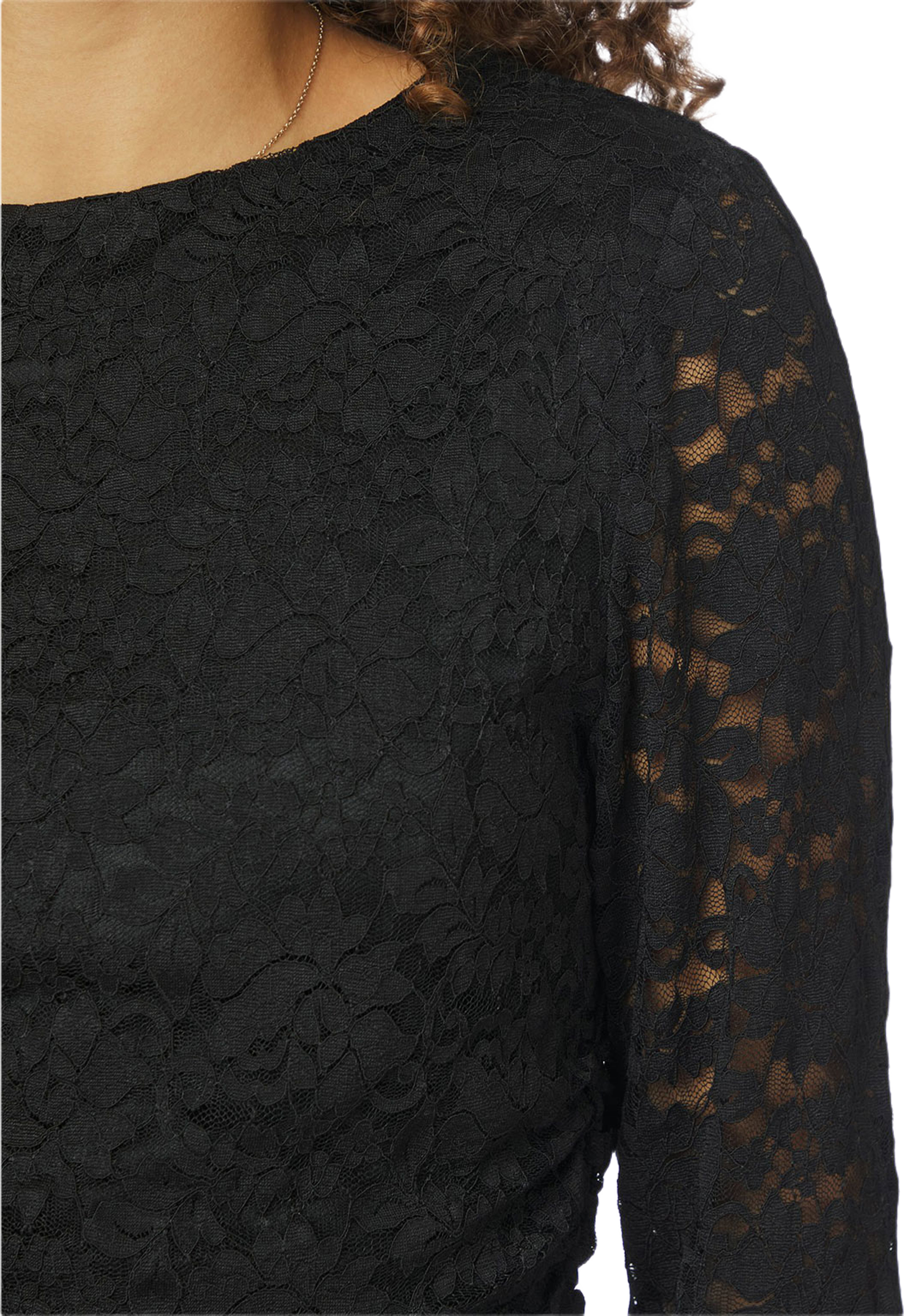 Lenida Lace Blouse, från Neo Noir, i färgen Black. Klicka för att öppna bilden i stort format