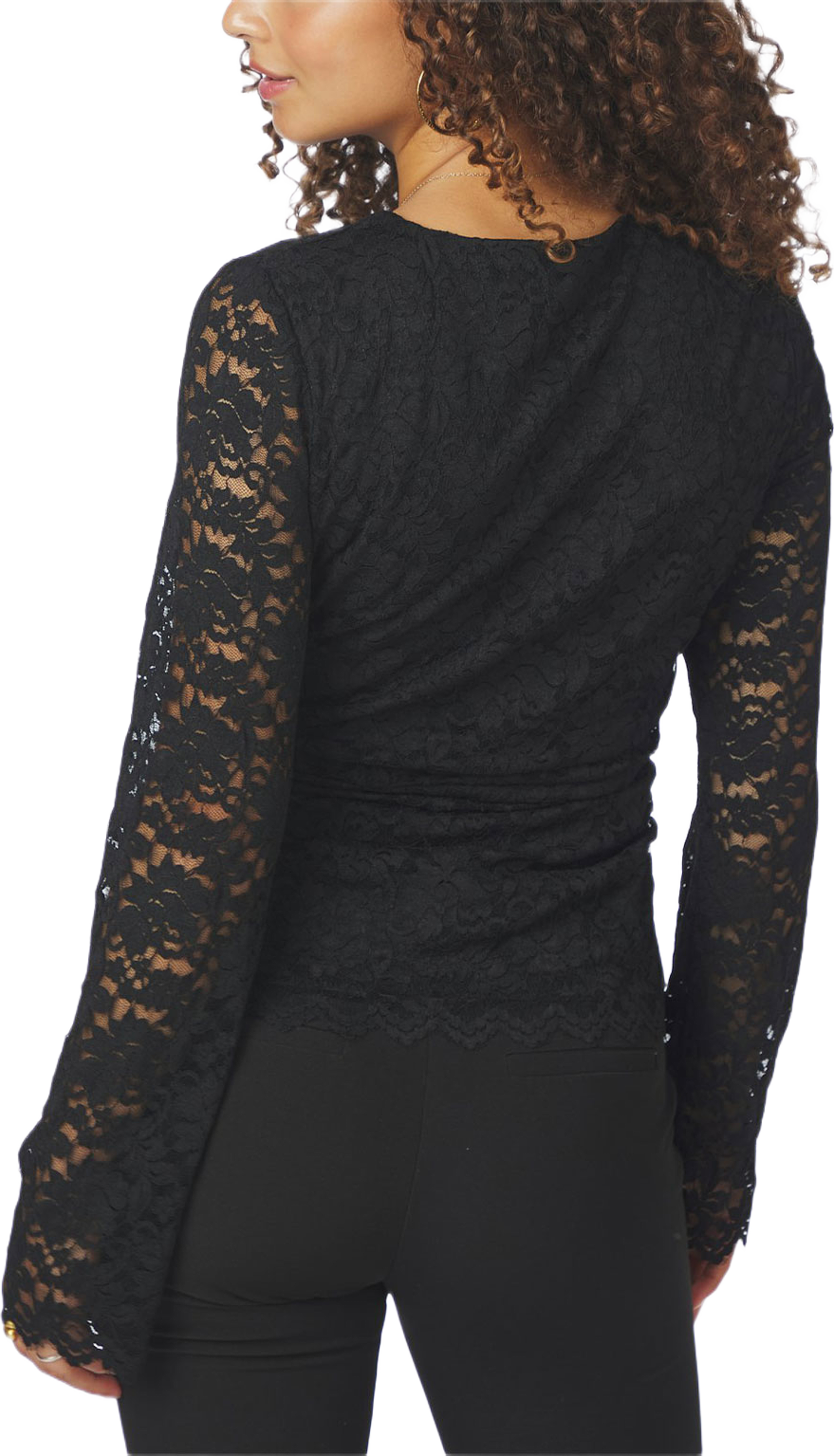 Lenida Lace Blouse, från Neo Noir, i färgen Black. Klicka för att öppna bilden i stort format