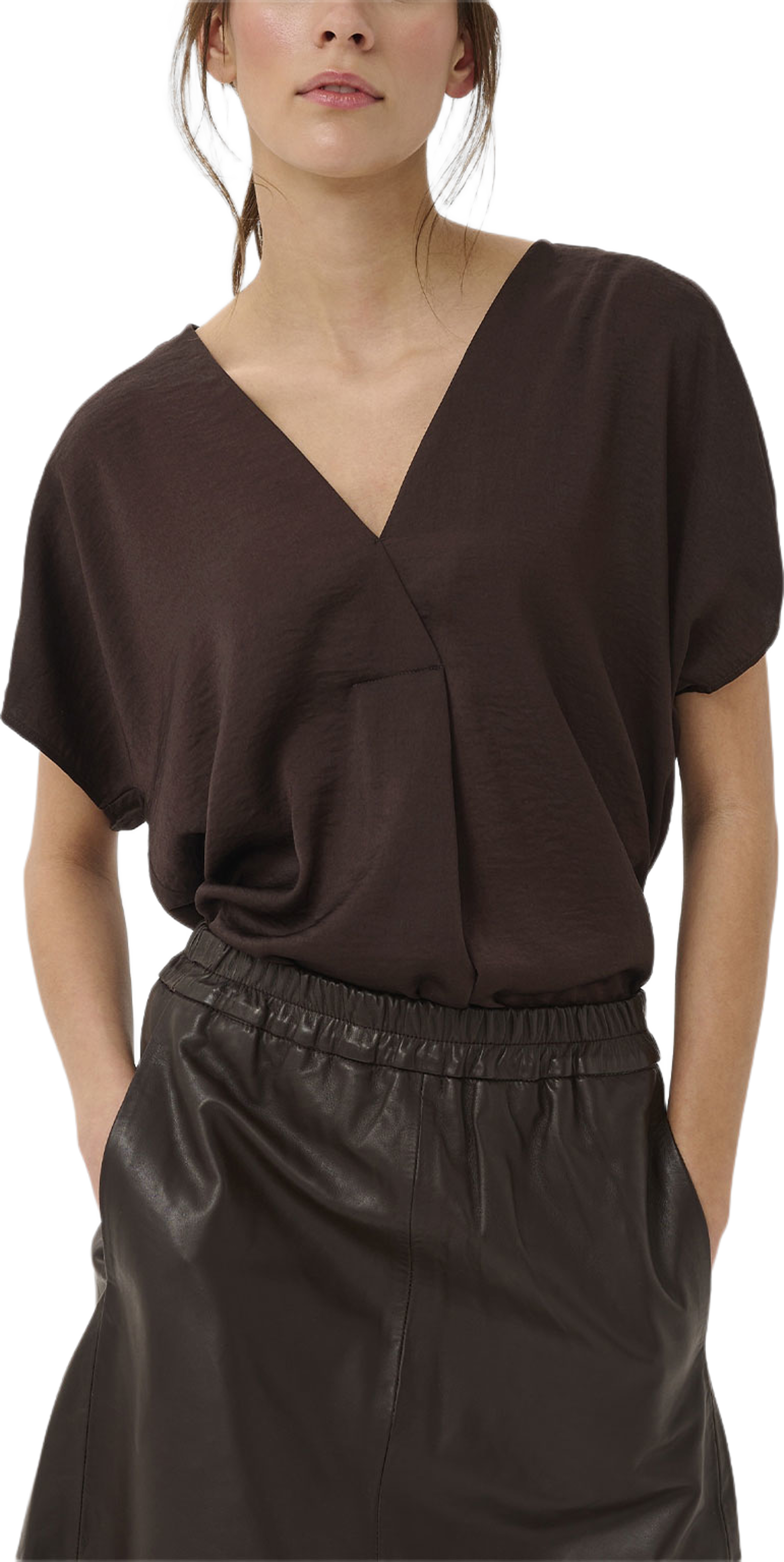 RindaIW Top, från Inwear, i färgen Molé. Klicka för att öppna bilden i stort format