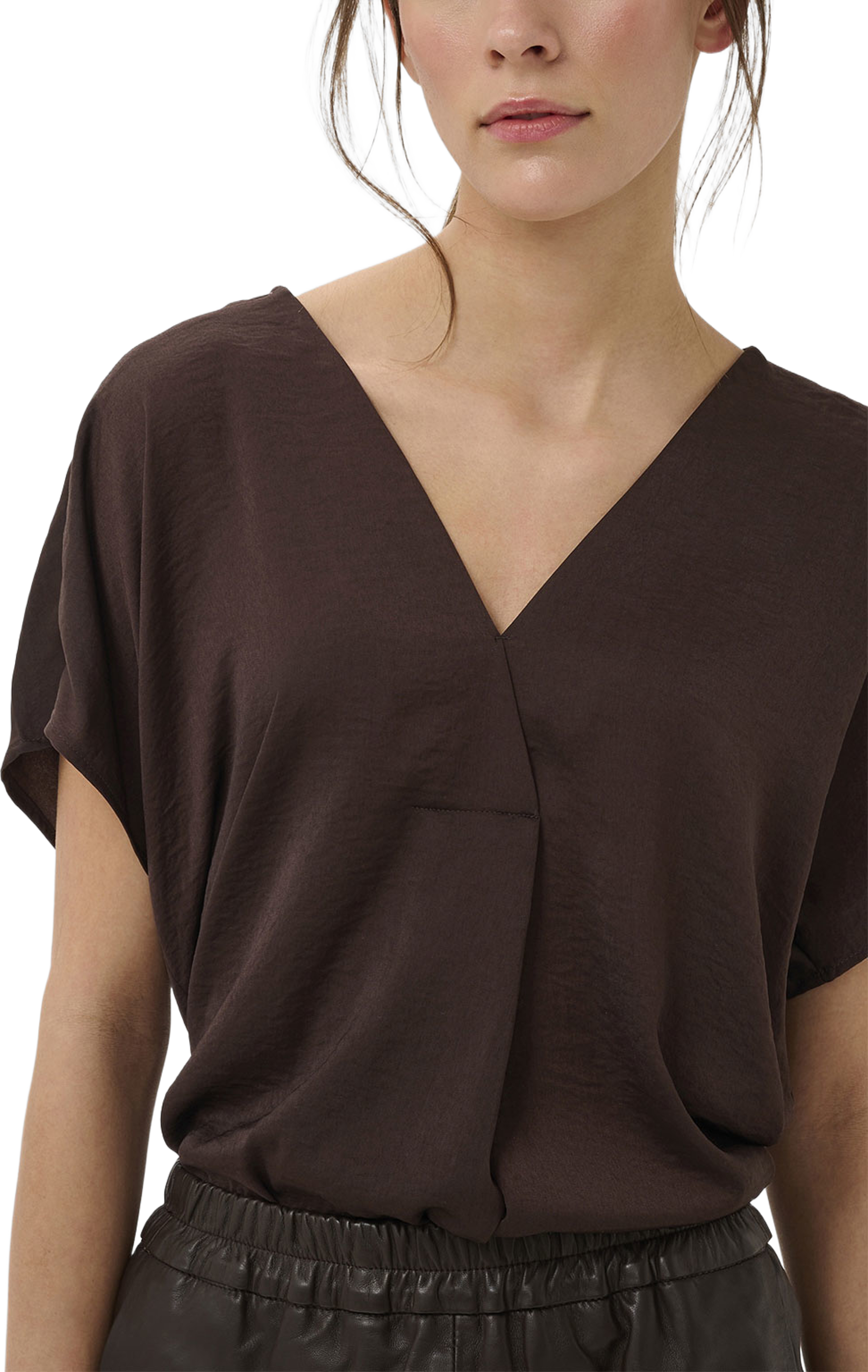 RindaIW Top, från Inwear, i färgen Molé. Klicka för att öppna bilden i stort format