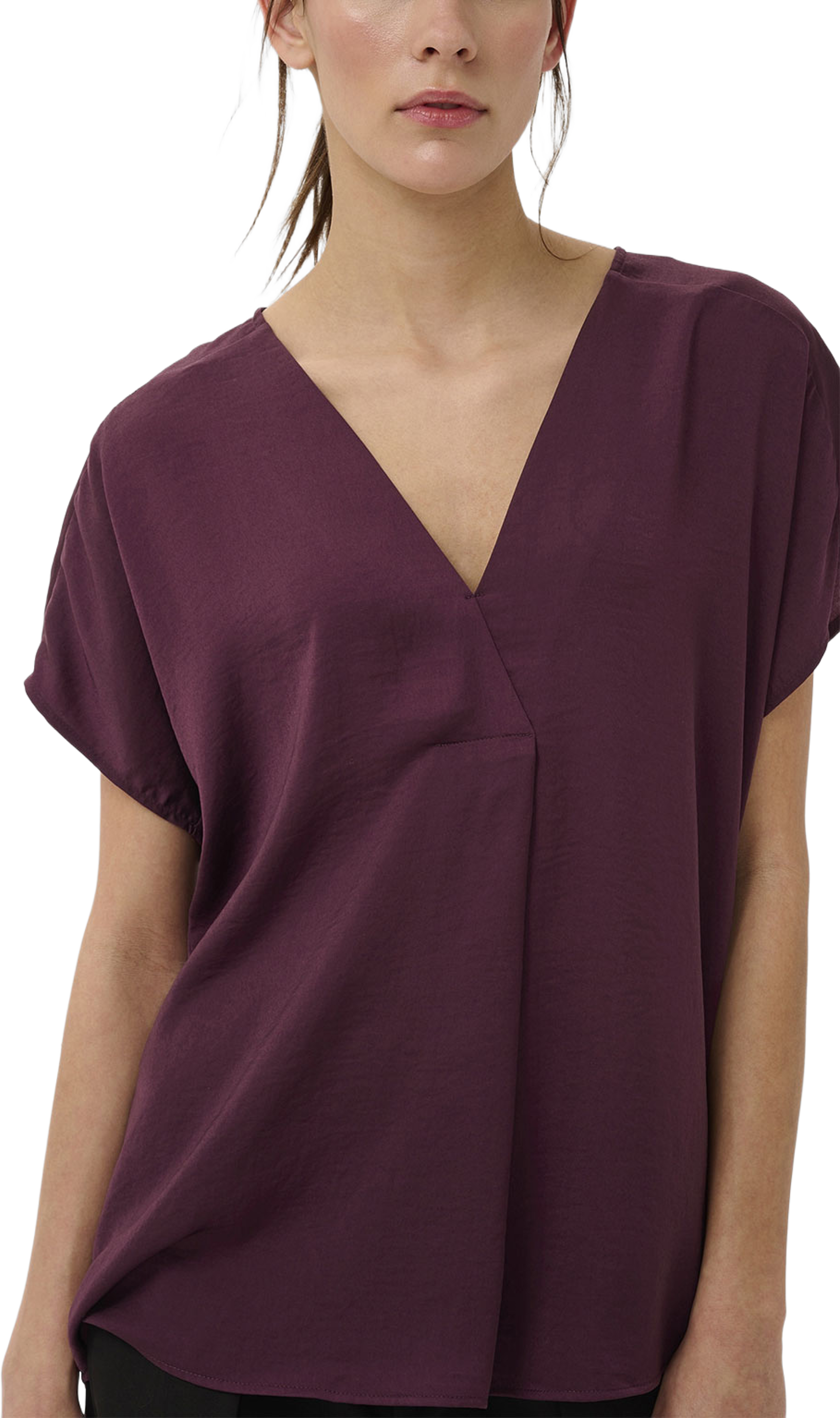 RindaIW Top, från Inwear, i färgen Brown Bordeaux. Klicka för att öppna bilden i stort format