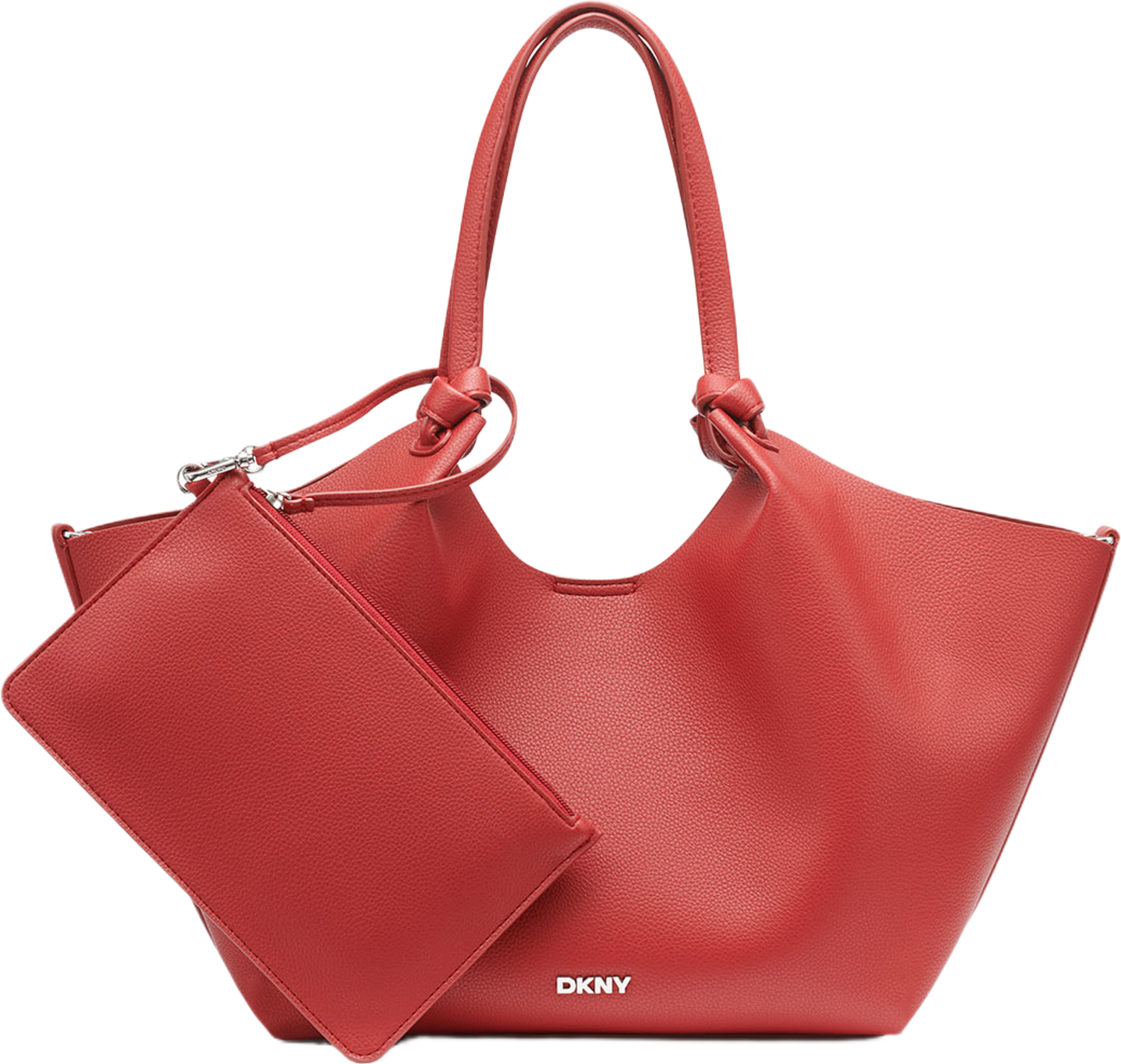 Paula Commuter Medium Tote, från DKNY, i färgen Ruby Red. Klicka för att öppna bilden i stort format