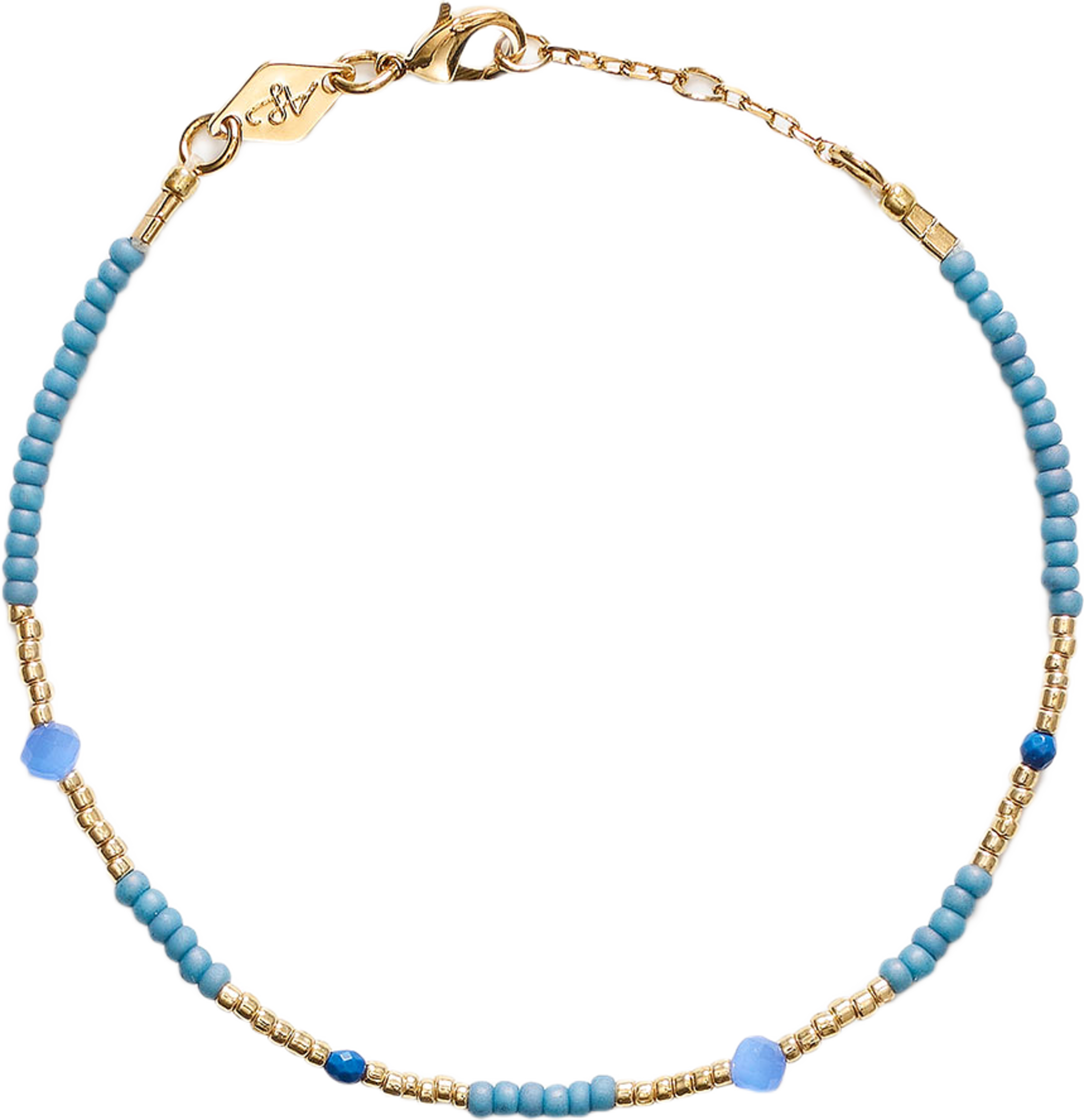 Clemence Bracelet, från Anni Lu, i färgen Faded Denim. Klicka för att öppna bilden i stort format