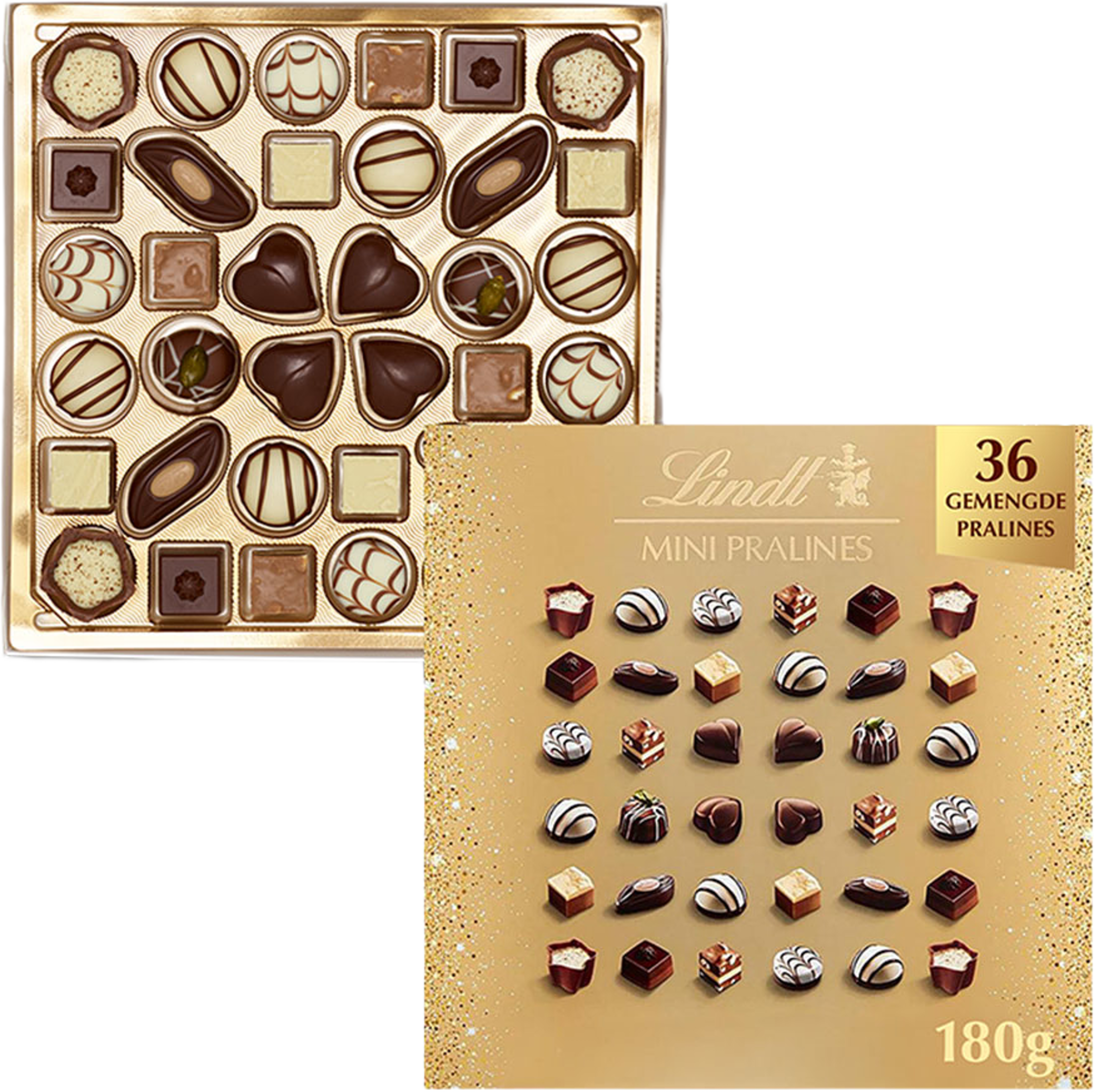 Mini Pralines XL Golden Sparkle 180 g, från Lindt, i färgen Multi. Klicka för att öppna bilden i stort format