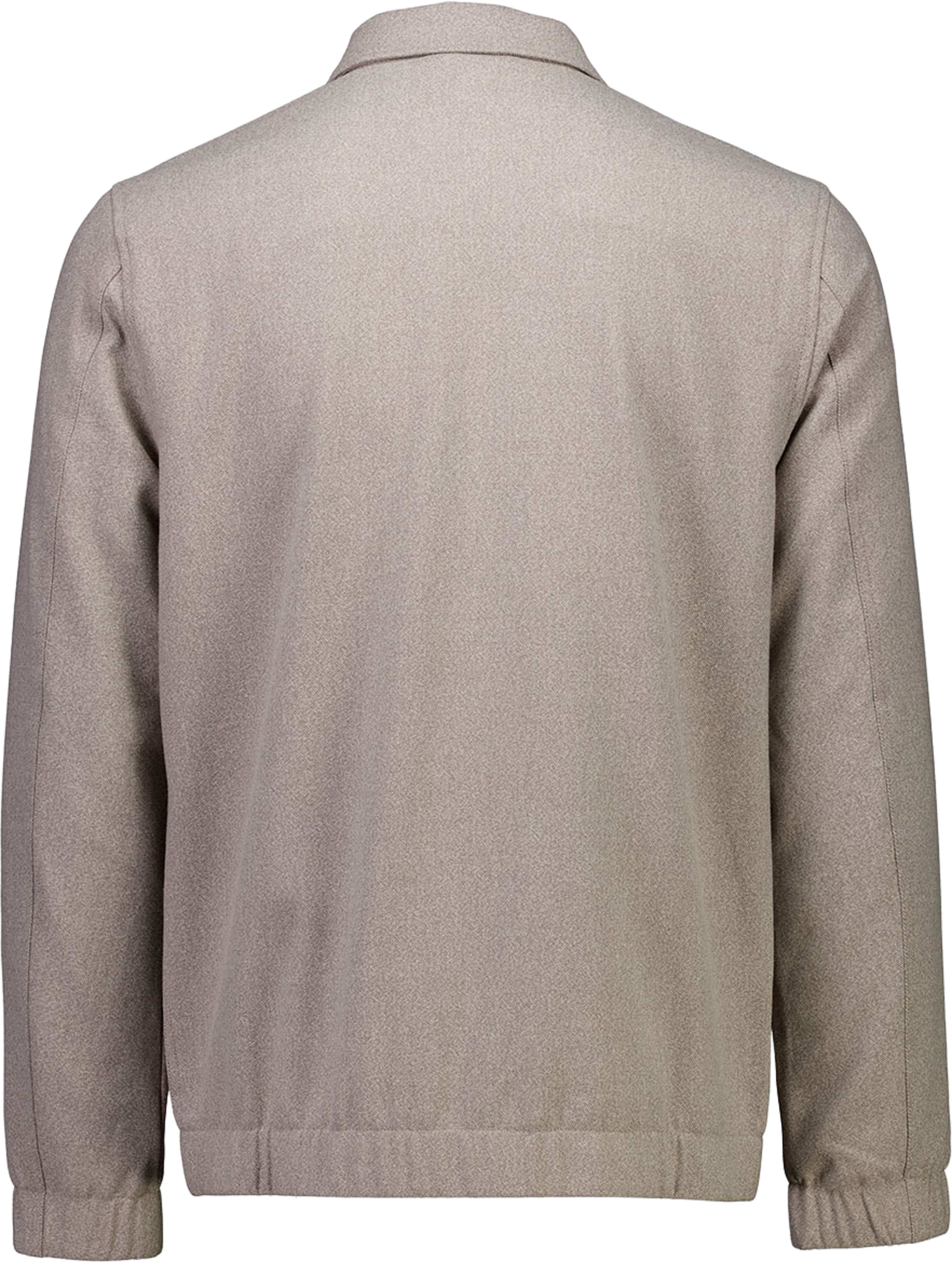 Superflex brushed mel zip-through Jacket, från Lindbergh, i färgen Stone Mel. Klicka för att öppna bilden i stort format